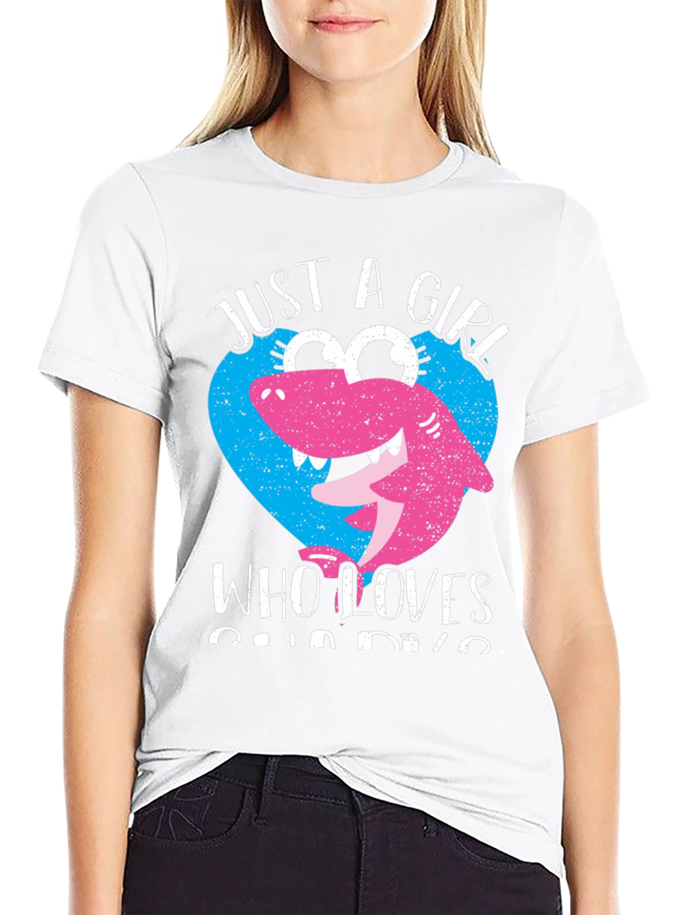 Just a Girl Who Loves Sharks T-Shirt