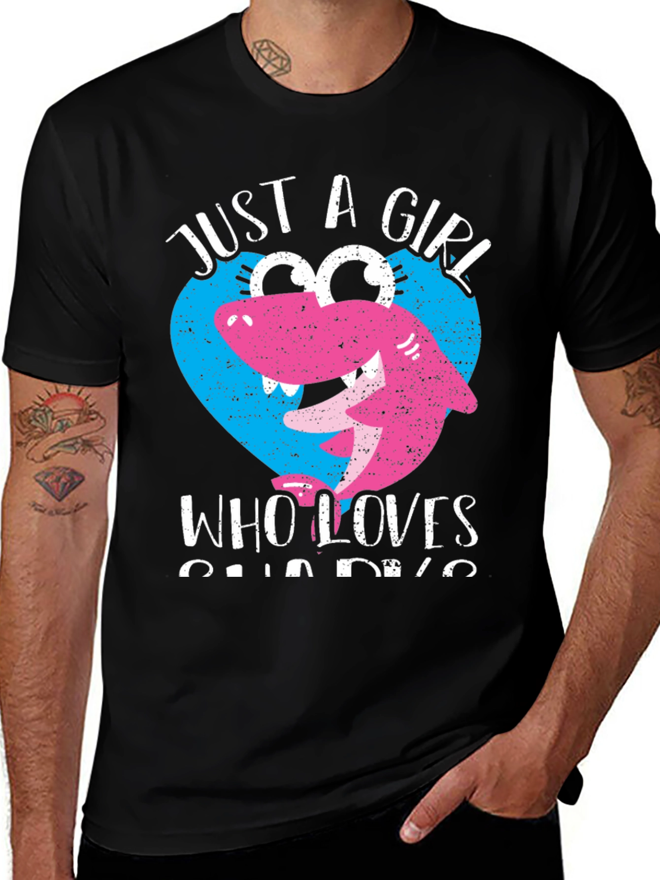 Just a Girl Who Loves Sharks T-Shirt