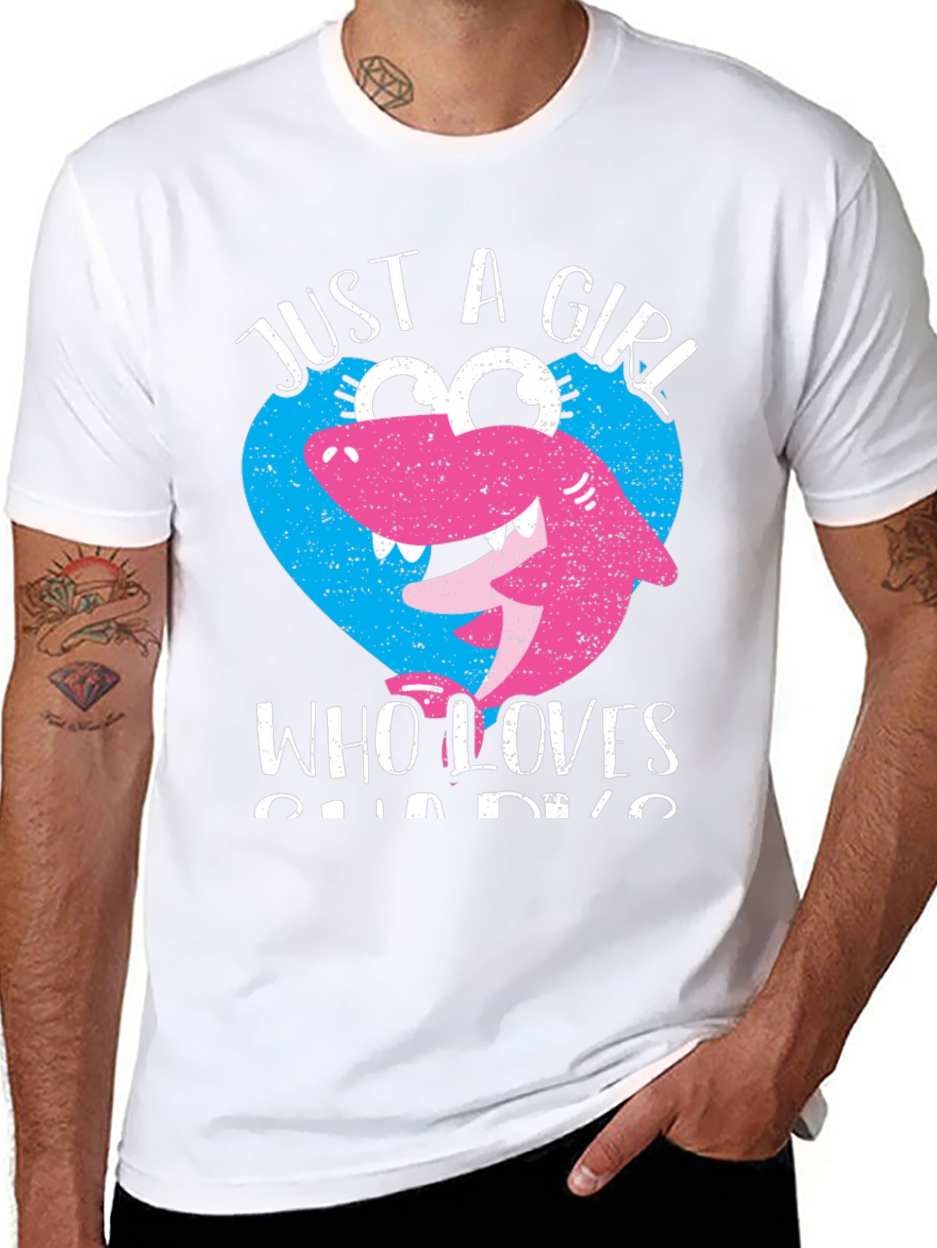 Just a Girl Who Loves Sharks T-Shirt