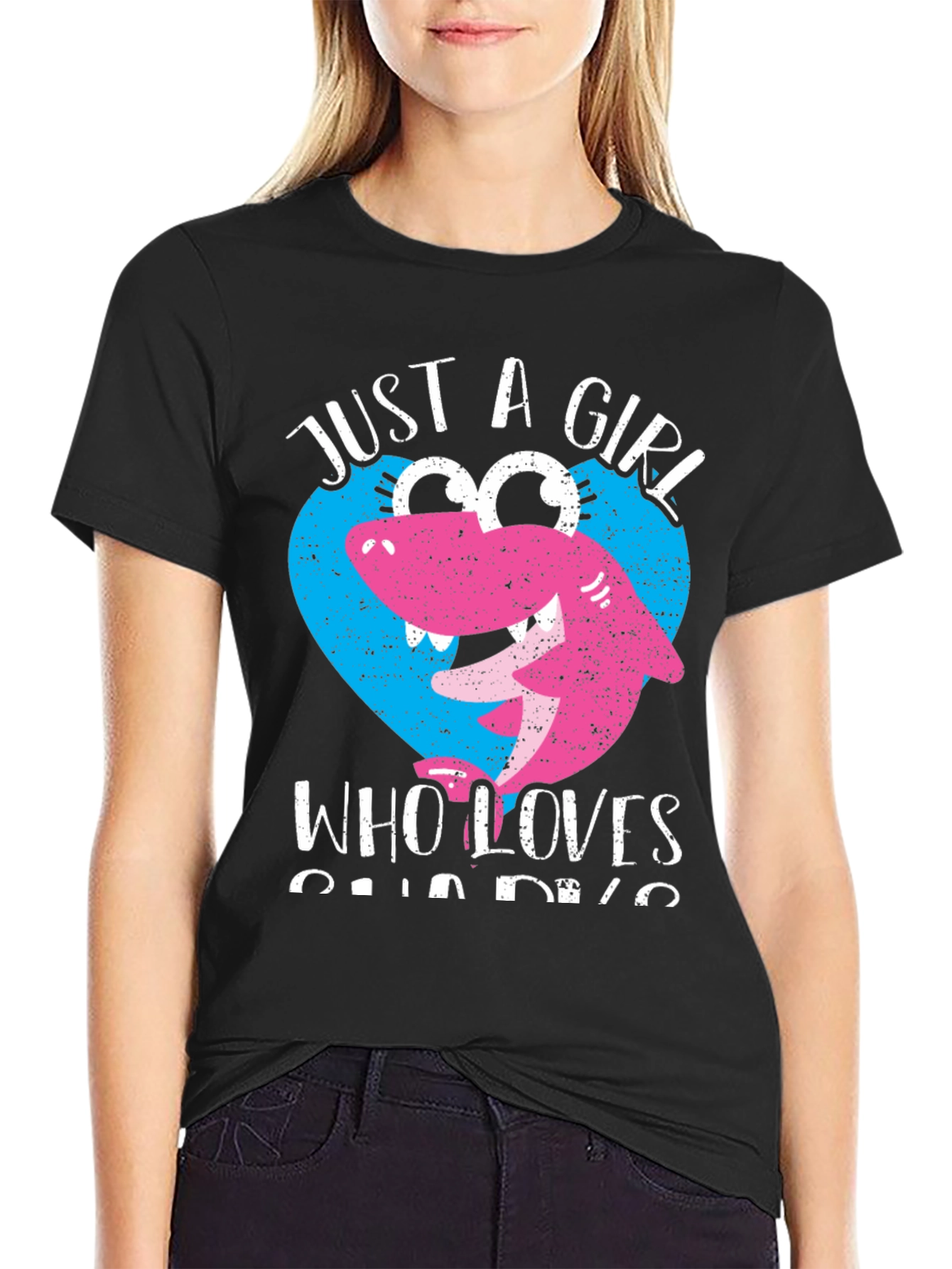Just a Girl Who Loves Sharks T-Shirt