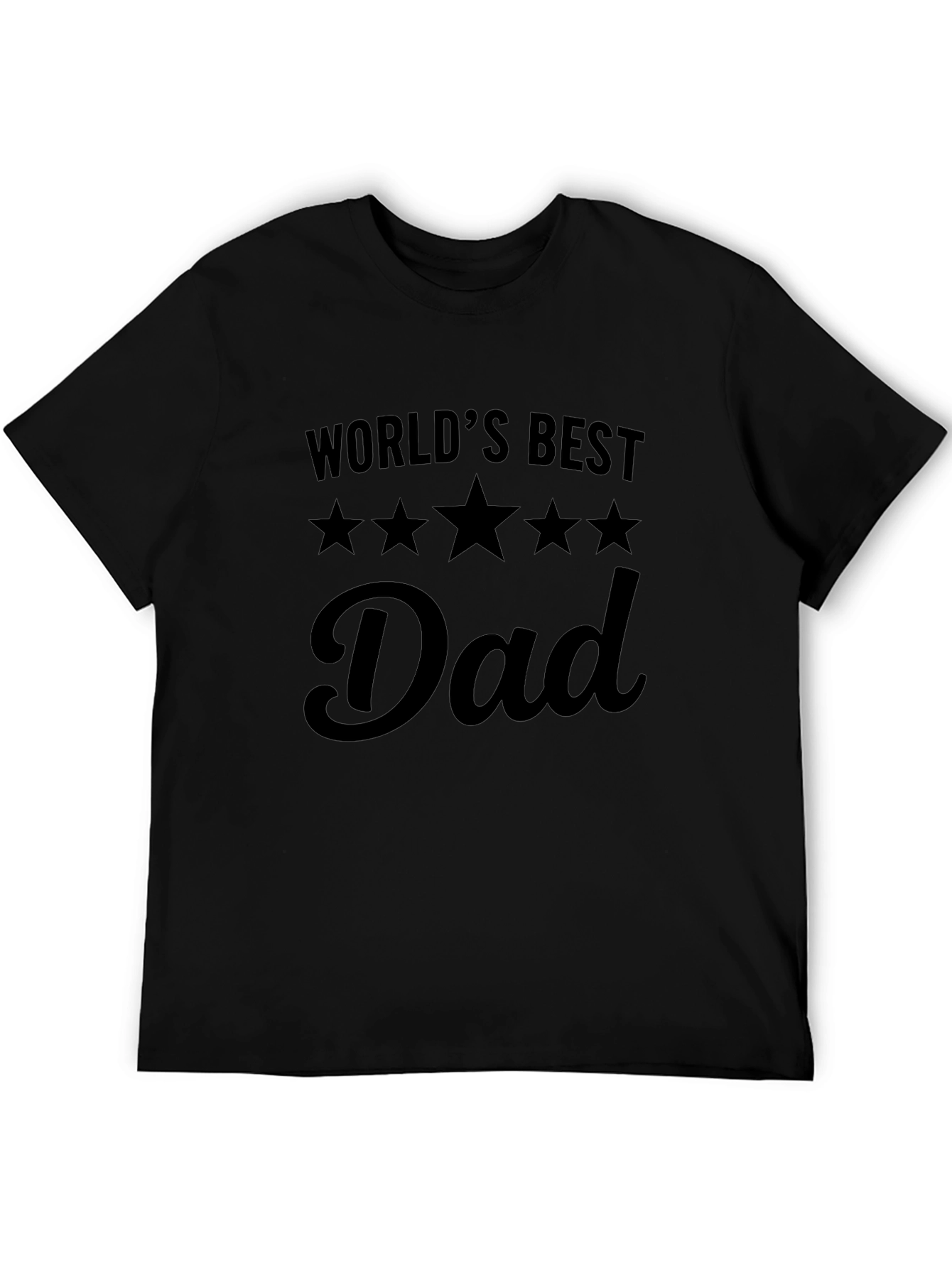 Worlds Best Dad T-Shirt - Black
