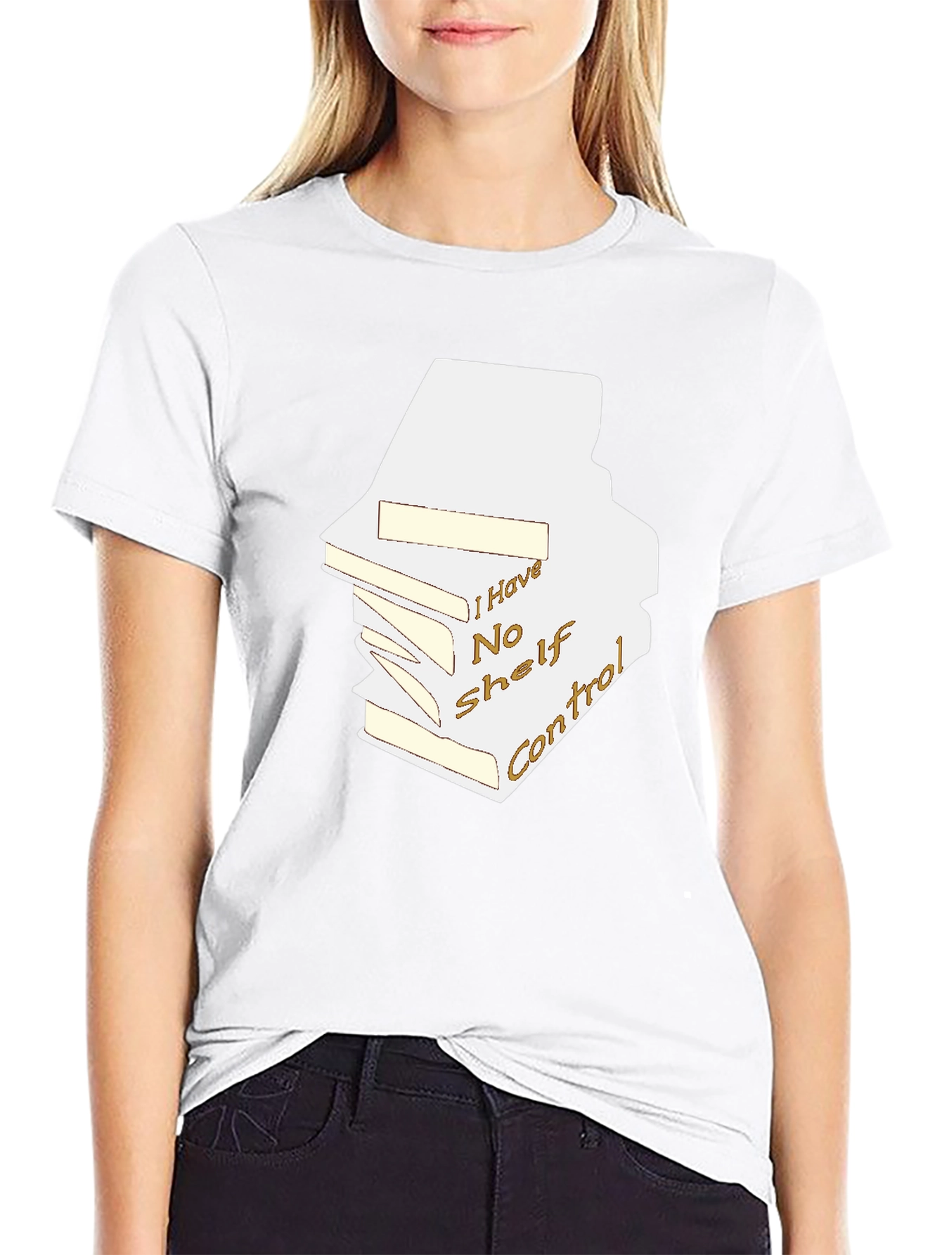 Humorous Book Lover T-Shirt - No Shelf Control