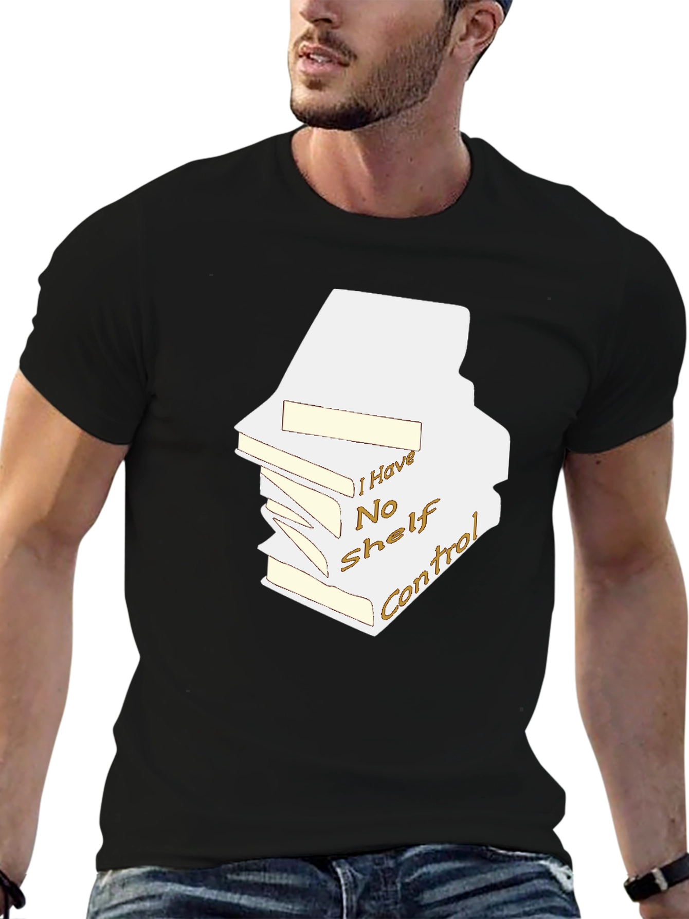 Humorous Book Lover T-Shirt - No Shelf Control