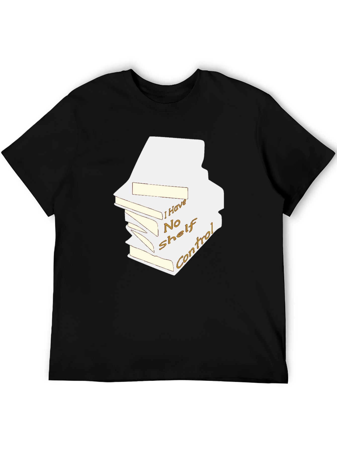 Humorous Book Lover T-Shirt - No Shelf Control