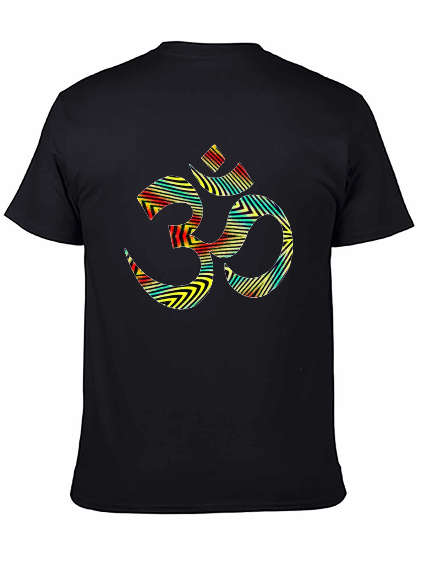 Om Symbol Graphic Tee - Black Cotton Blend