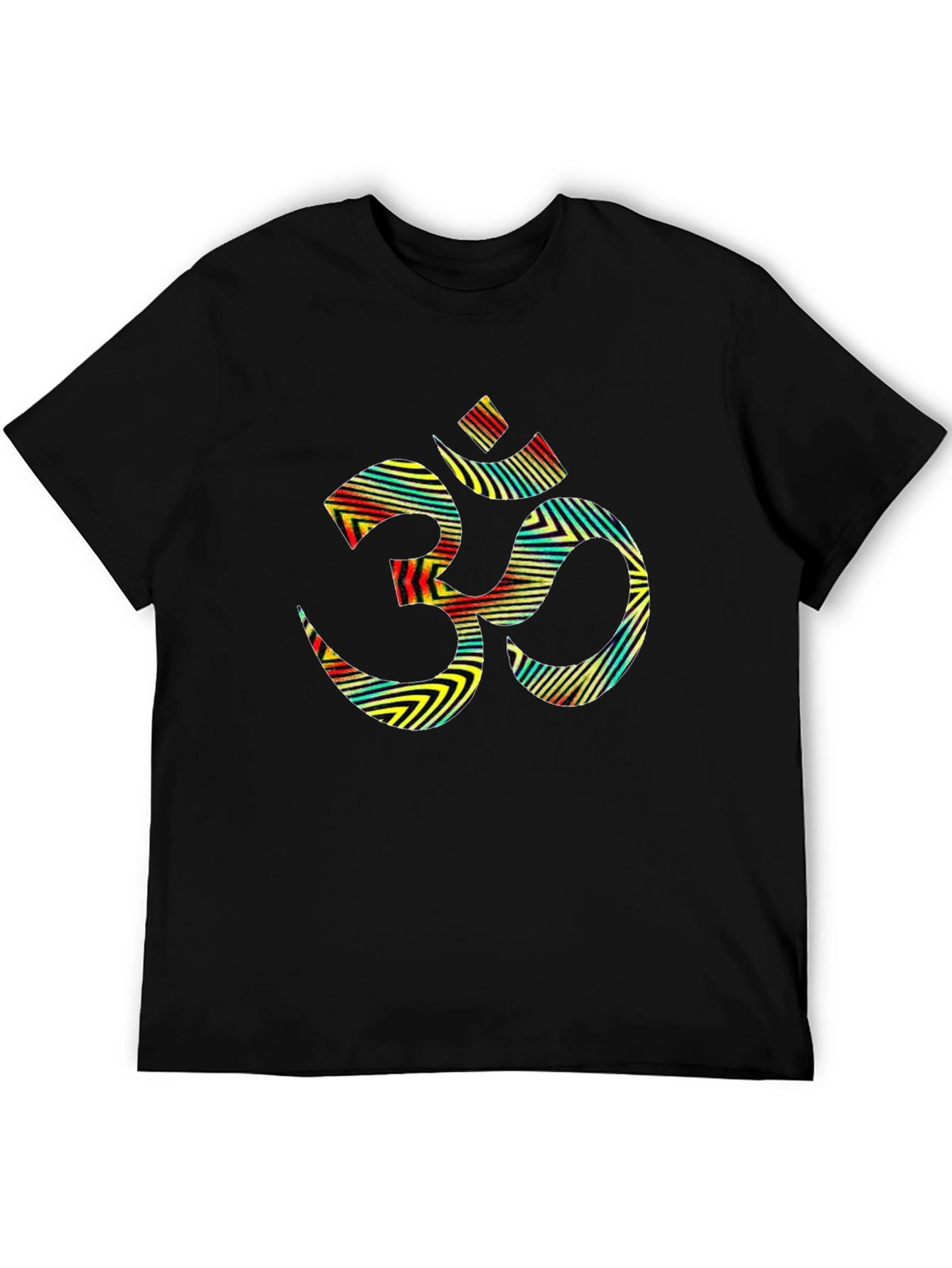 Om Symbol Graphic Tee - Black Cotton Blend