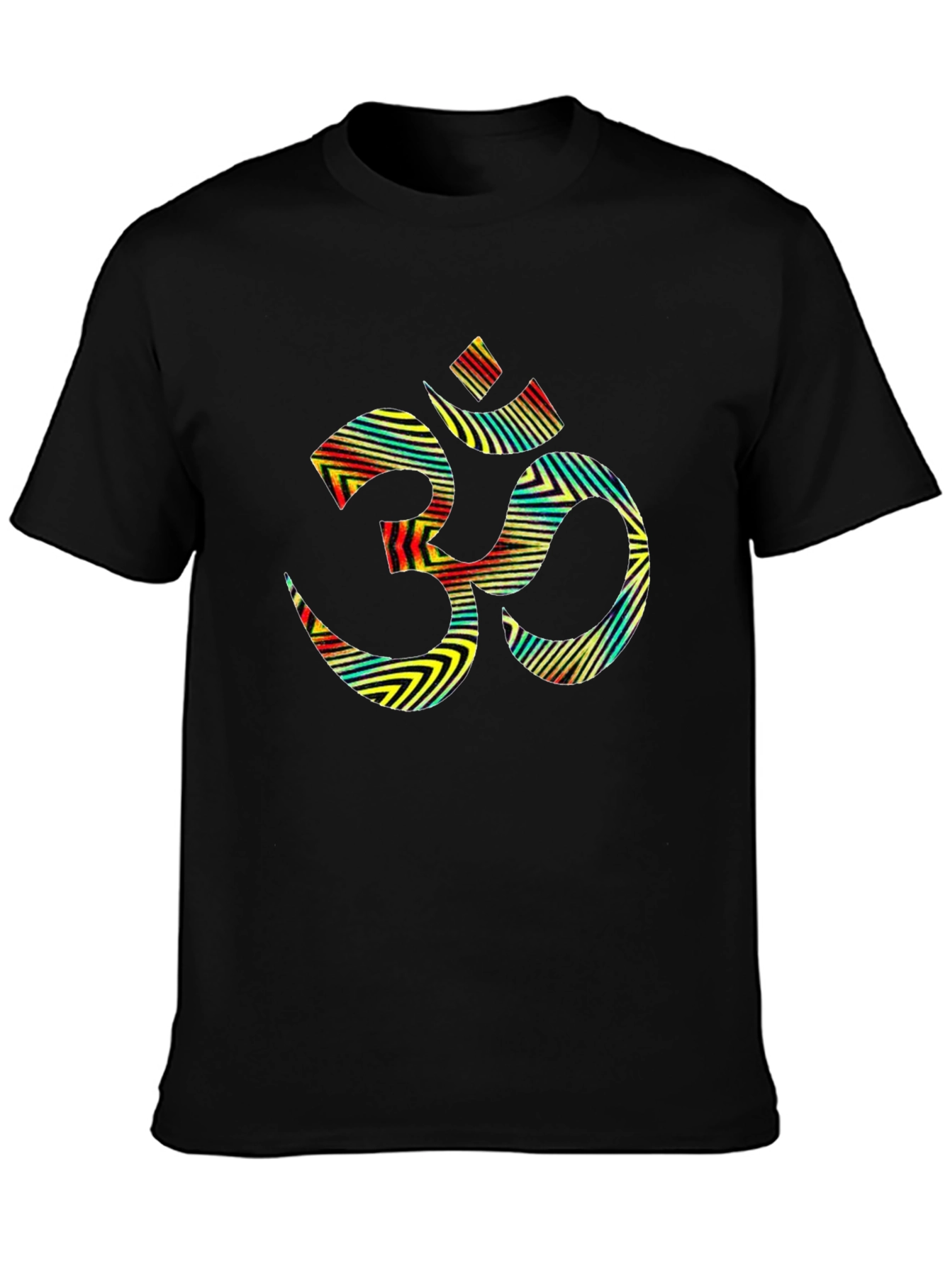 Om Symbol Graphic Tee - Black Cotton Blend