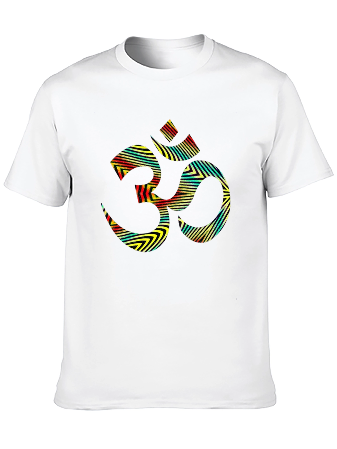 Om Symbol Graphic Tee - Black Cotton Blend