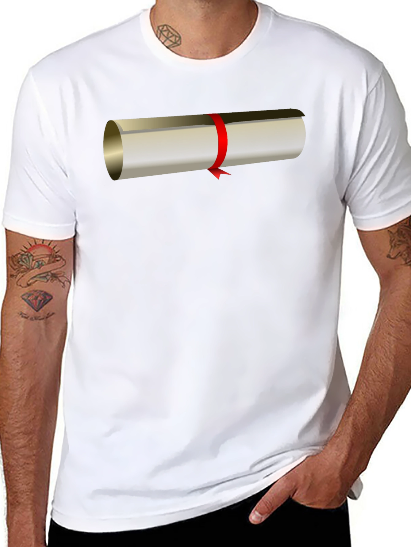 Graduation Scroll Graphic Tee - Celebrate Success!