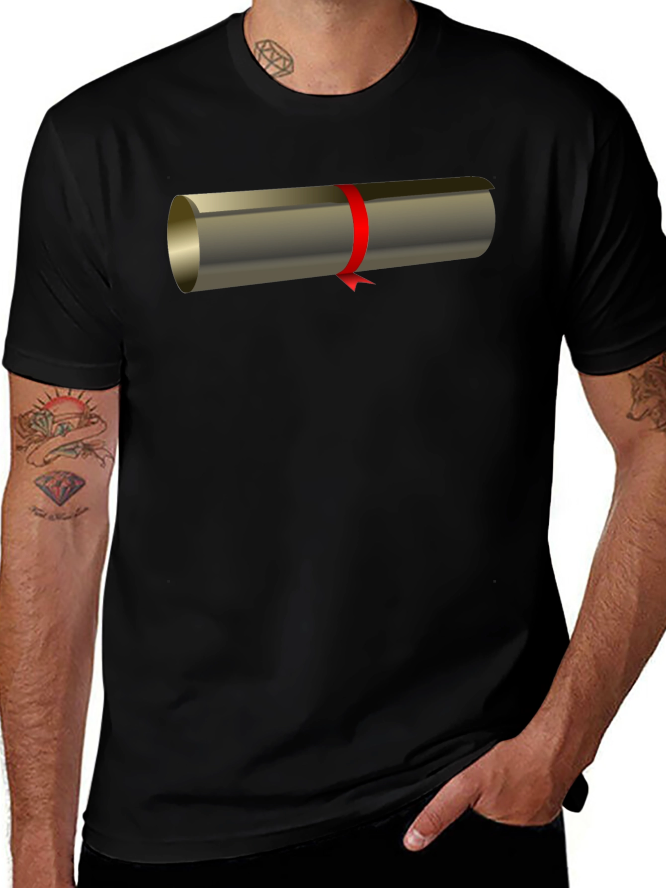 Graduation Scroll Graphic Tee - Celebrate Success!