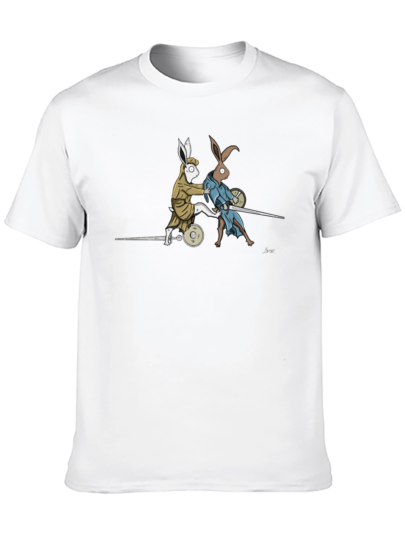 Rabbit Duel Black T-Shirt
