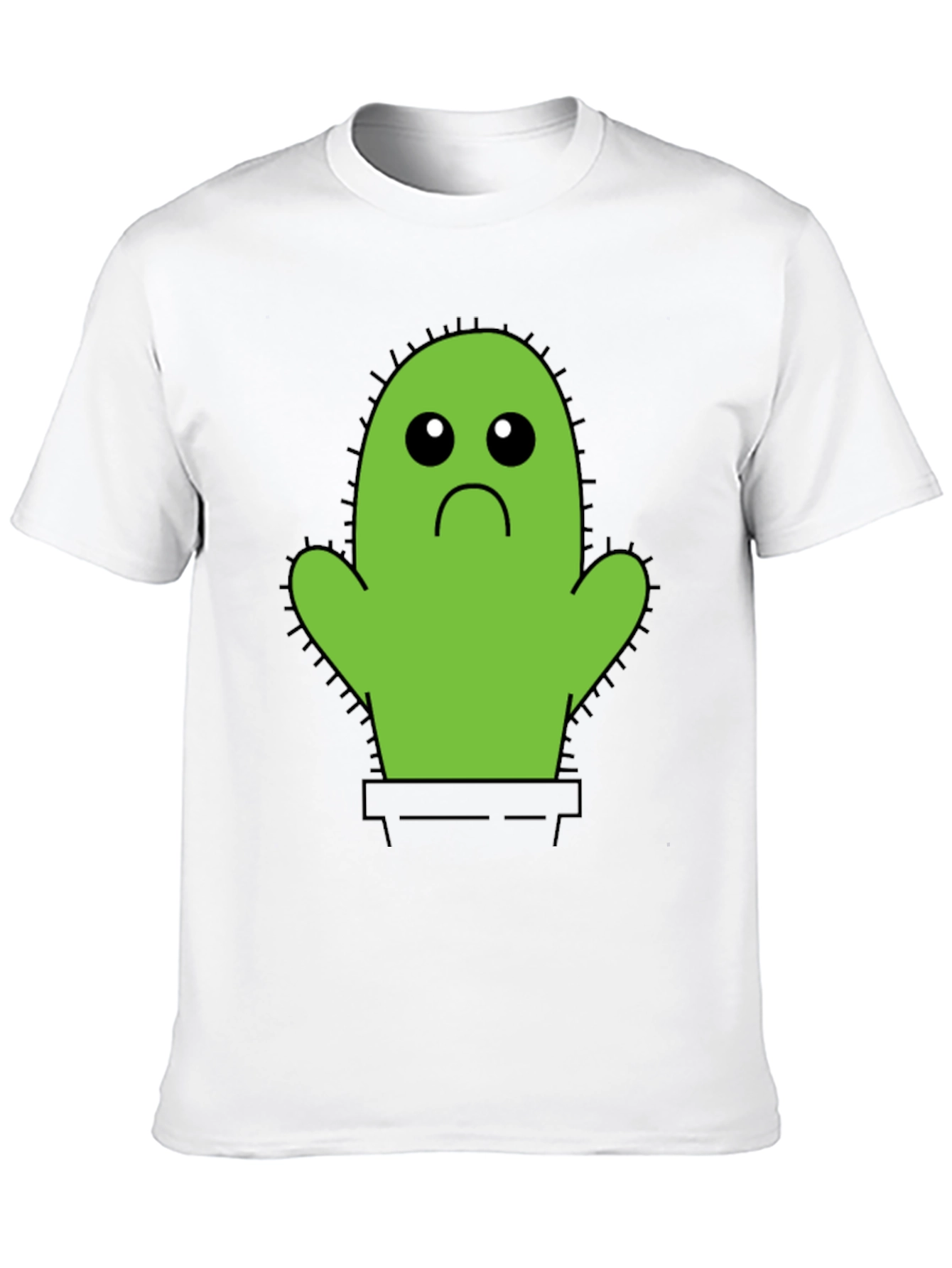 Sad Cactus T-Shirt - Unisex Cotton Tee