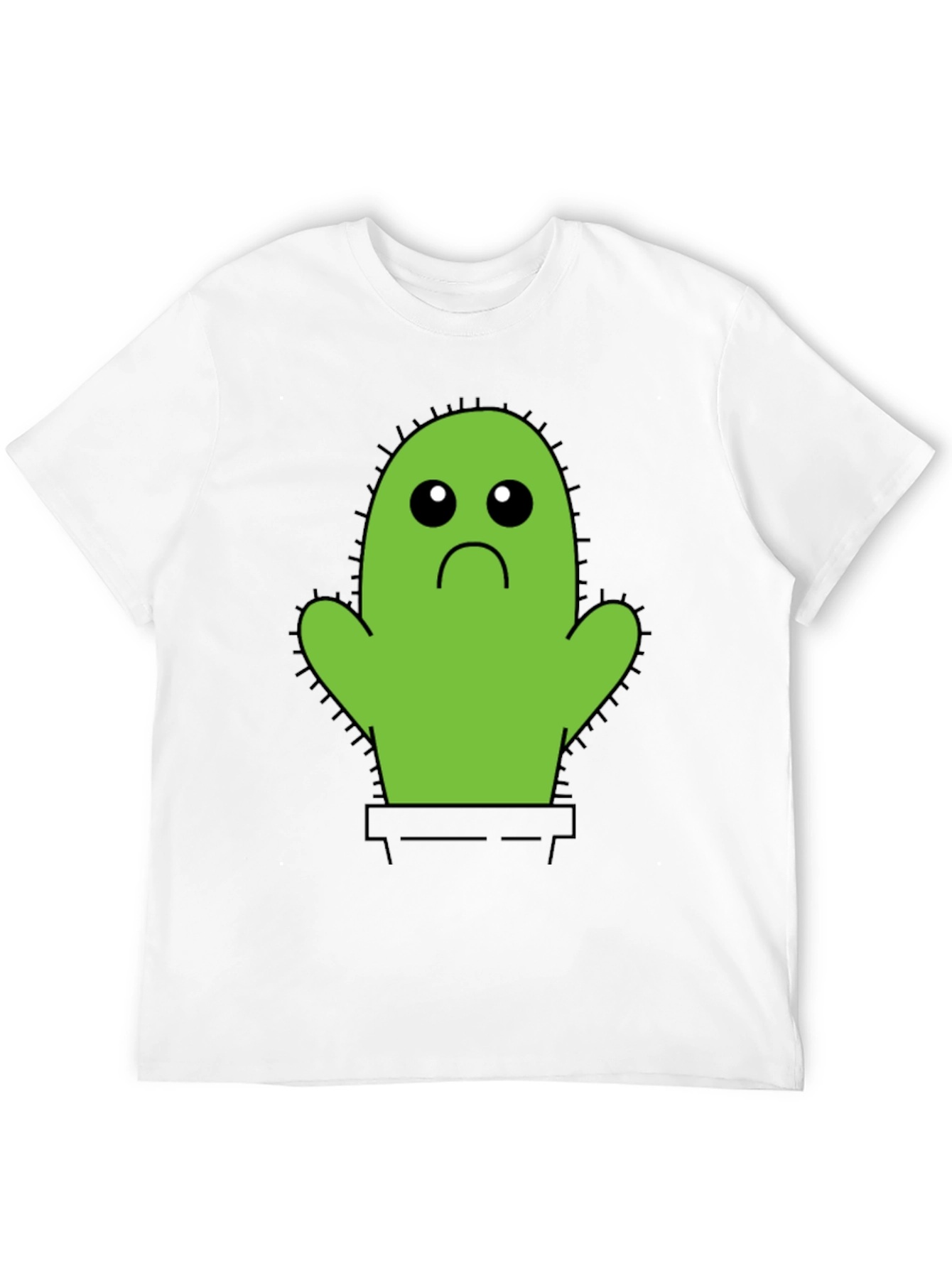 Sad Cactus T-Shirt - Unisex Cotton Tee