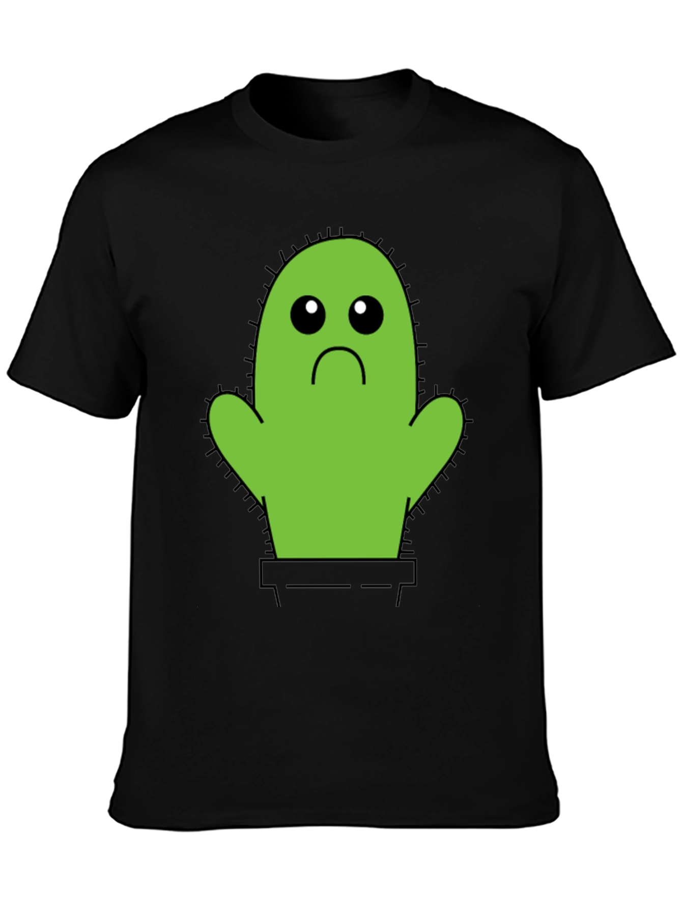 Sad Cactus T-Shirt - Unisex Cotton Tee