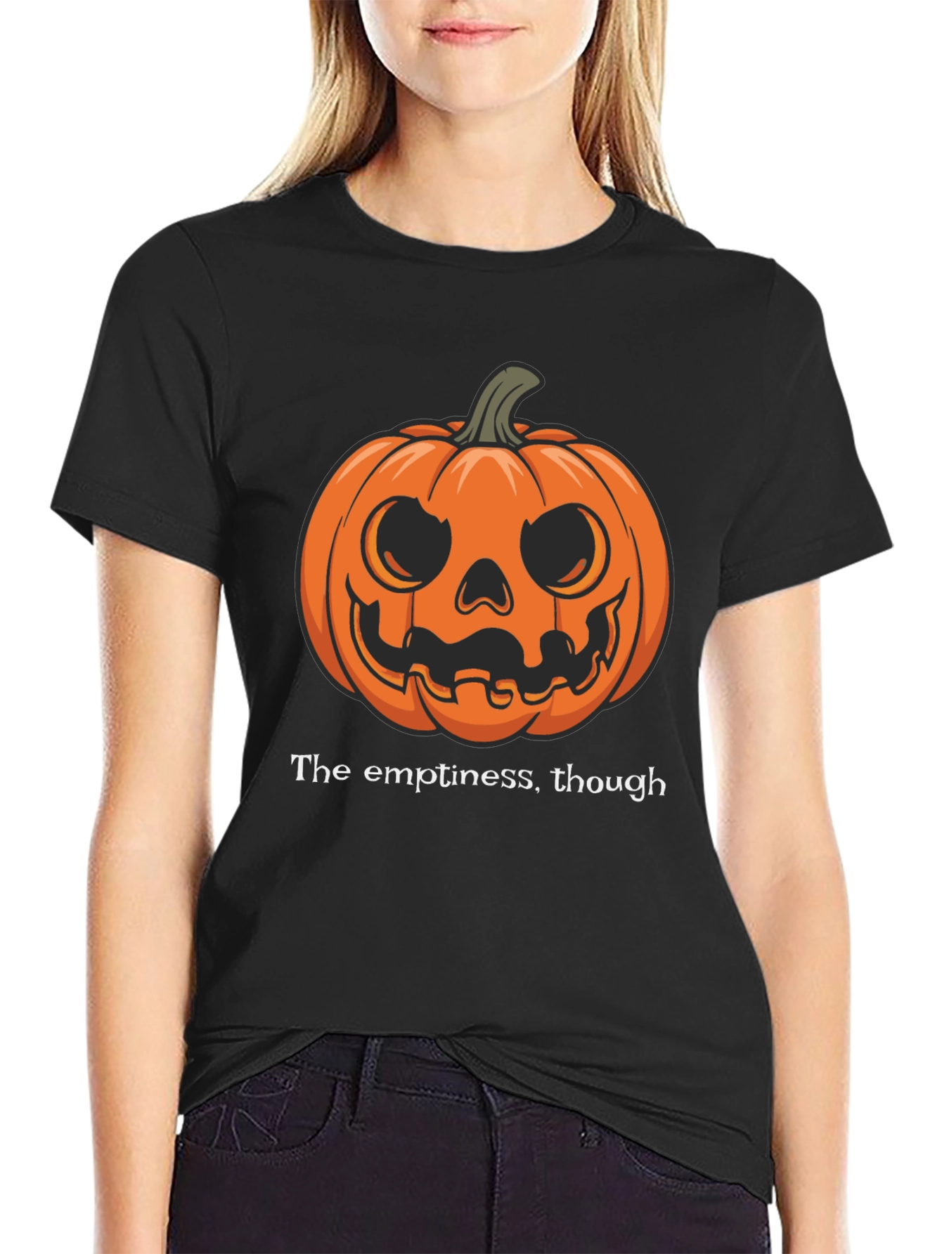 Halloween Pumpkin T-Shirt - The Emptiness Though