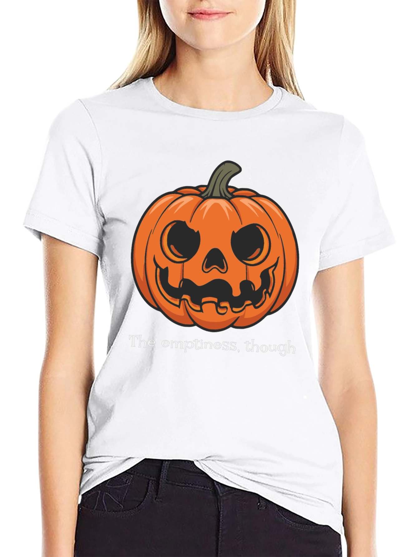 Halloween Pumpkin T-Shirt - The Emptiness Though