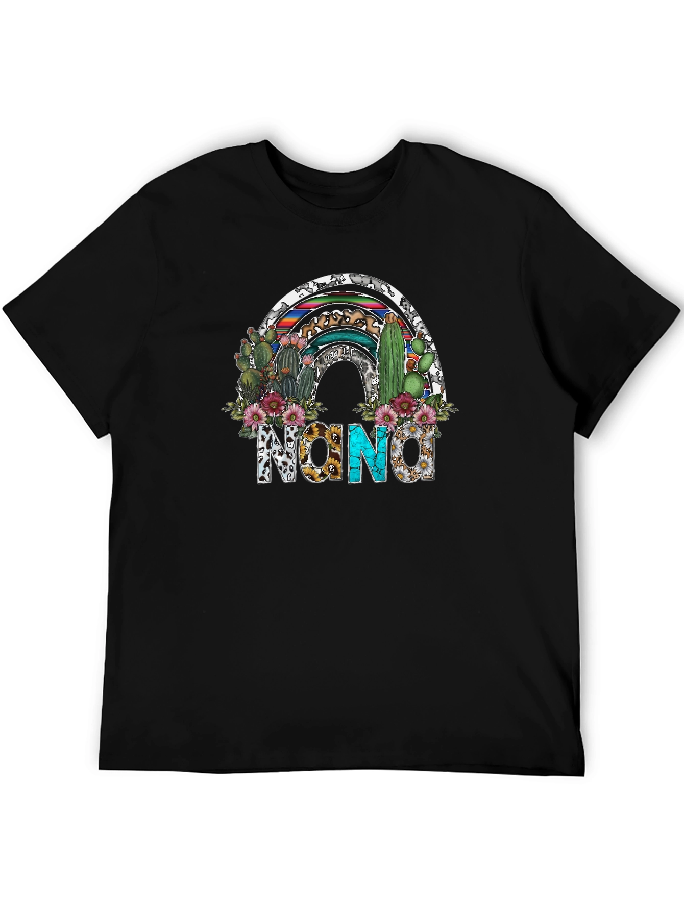 Nona Cactus Rainbow Graphic Tee - Unisex