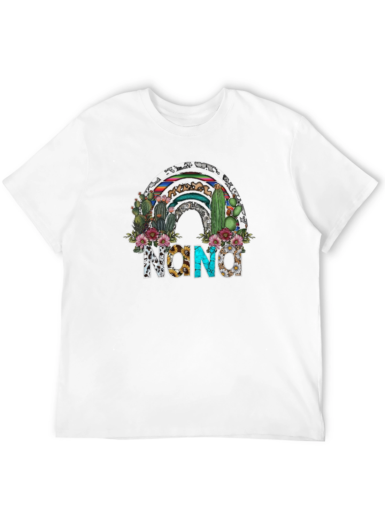Nona Cactus Rainbow Graphic Tee - Unisex
