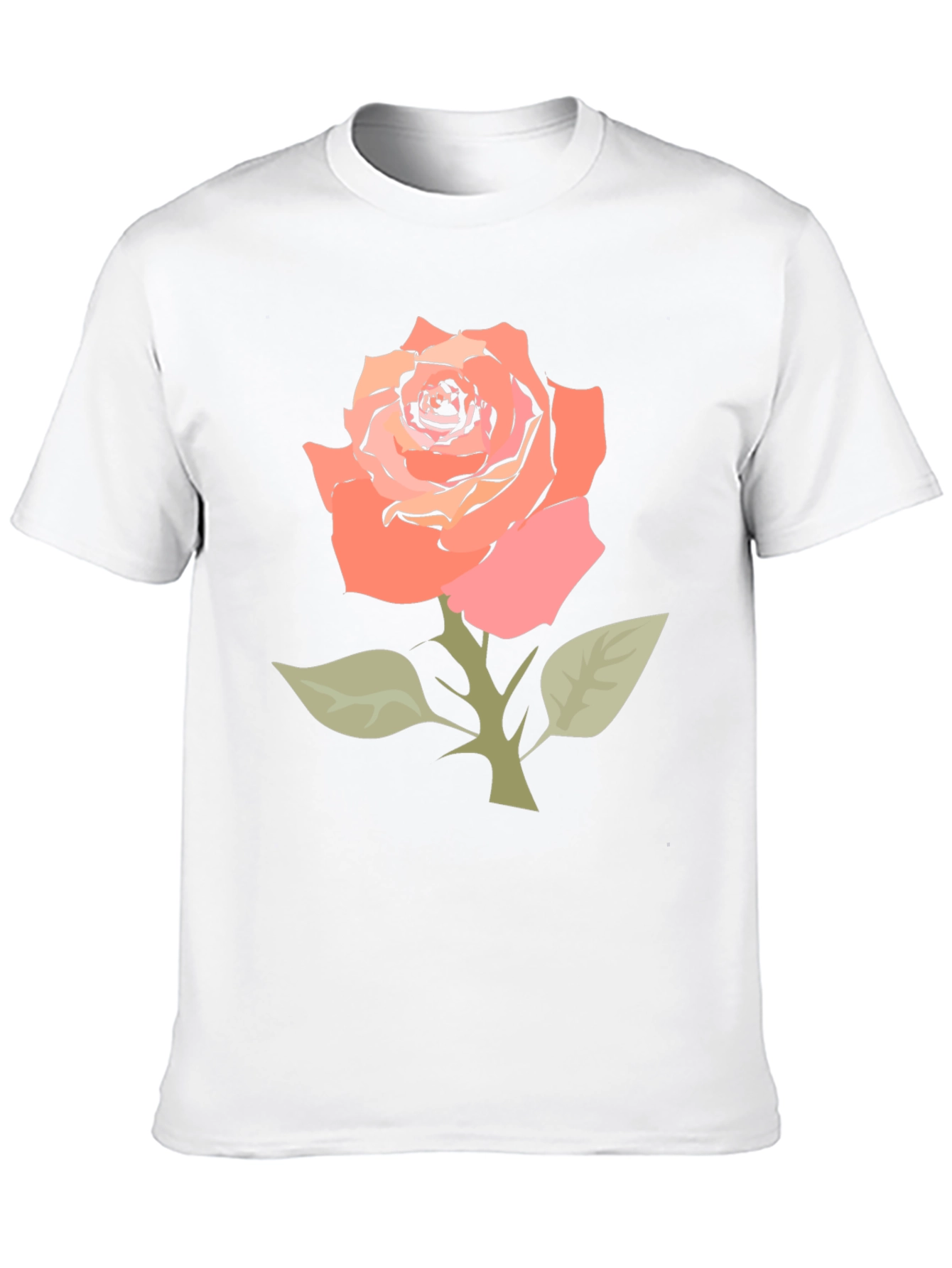 Black Rose Graphic Tee - Stylish Floral T-Shirt