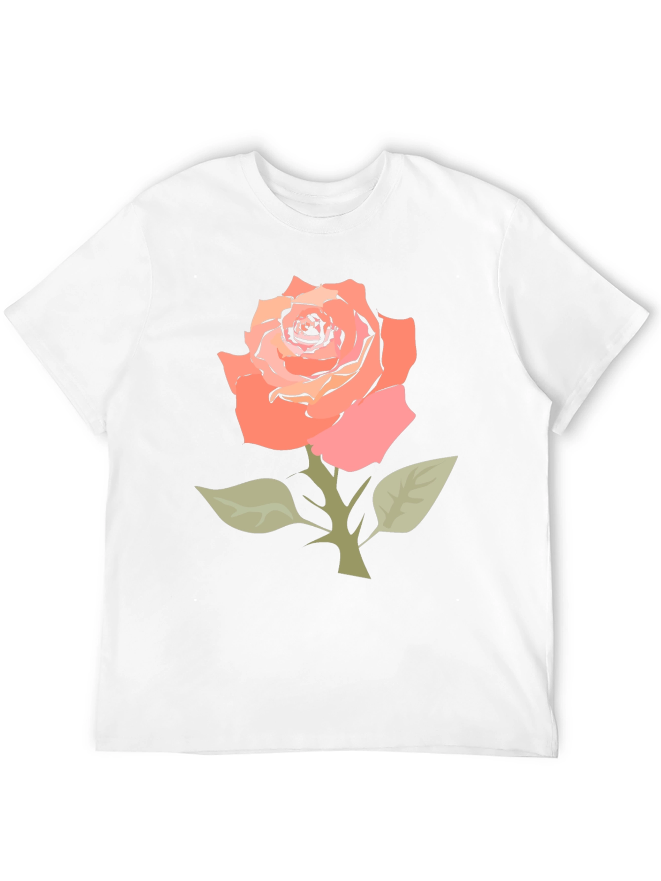Black Rose Graphic Tee - Stylish Floral T-Shirt