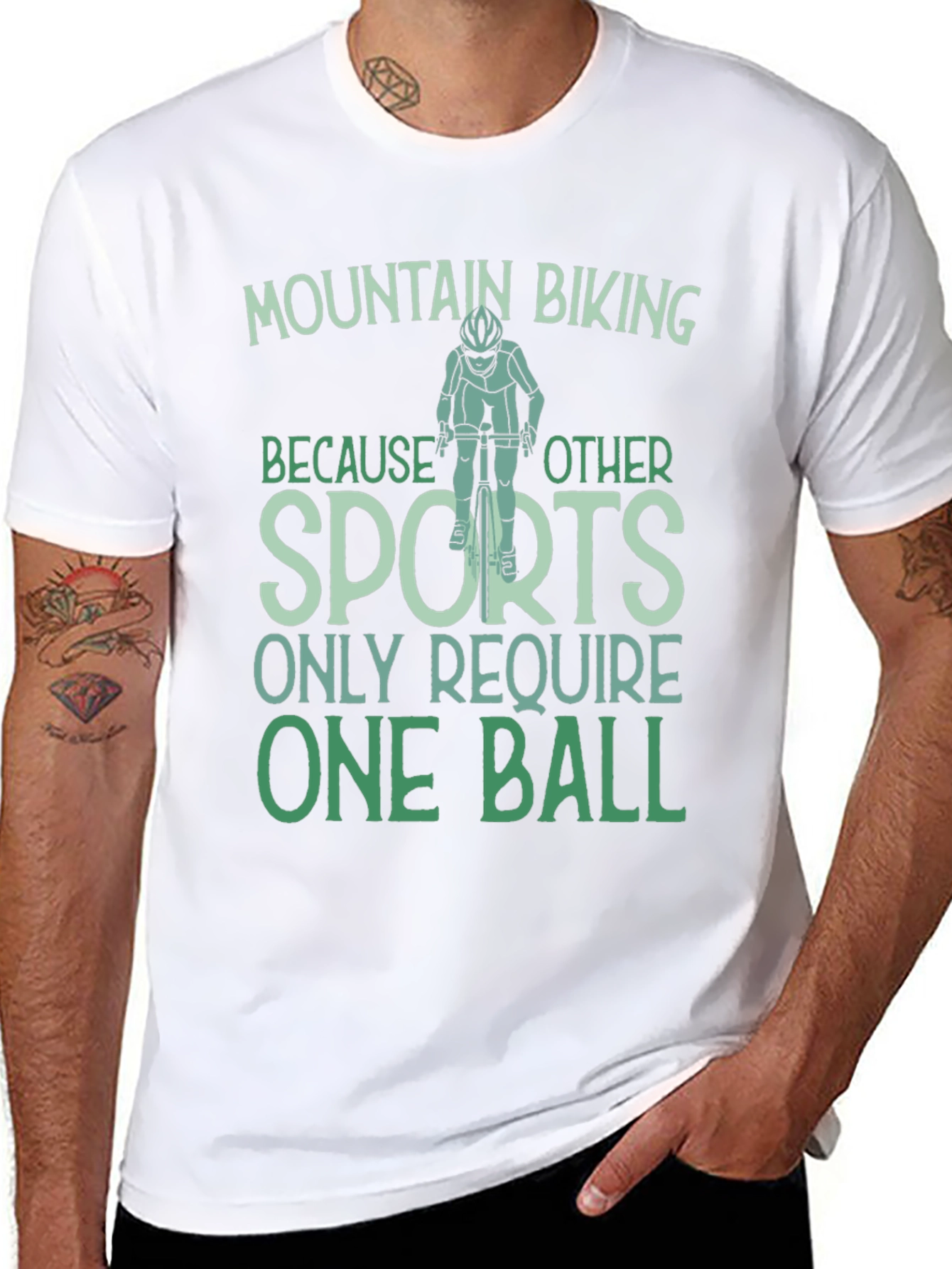 Mountain Biking One Ball T-Shirt