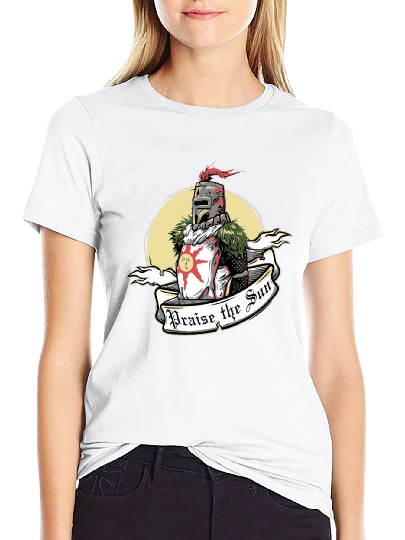 Praise the Sun Knight T-Shirt - Dark Souls Inspired