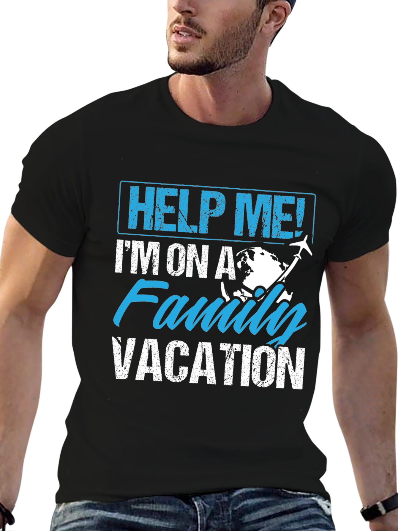 Help Me! Family Vacation Graphic Tee