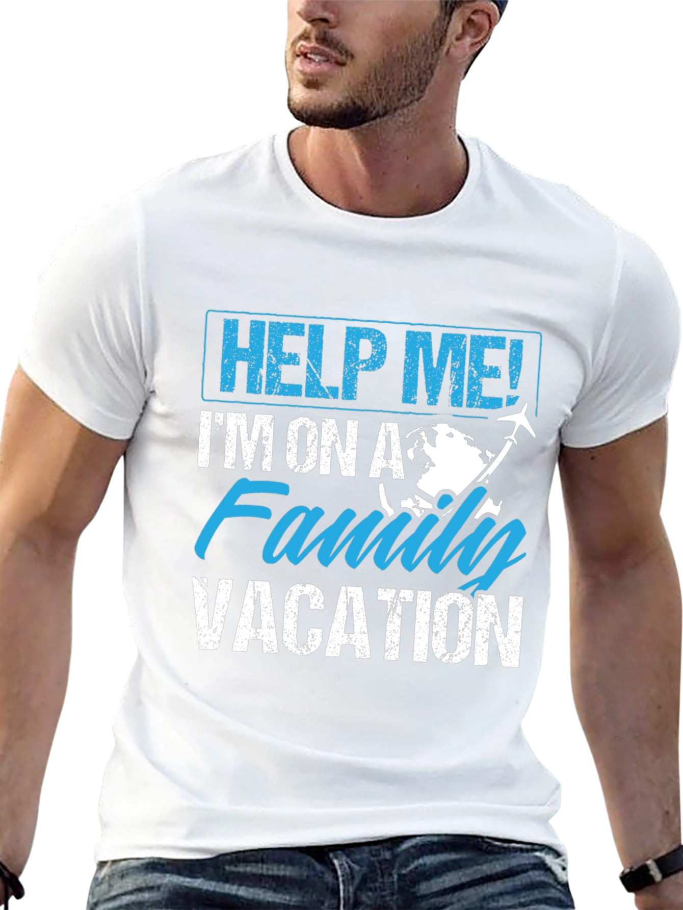 Help Me! Family Vacation Graphic Tee