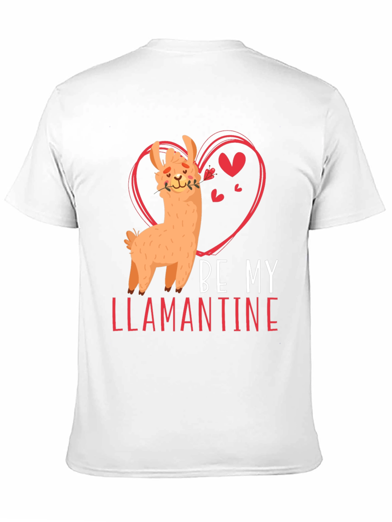Be My Llamantine Black T-Shirt
