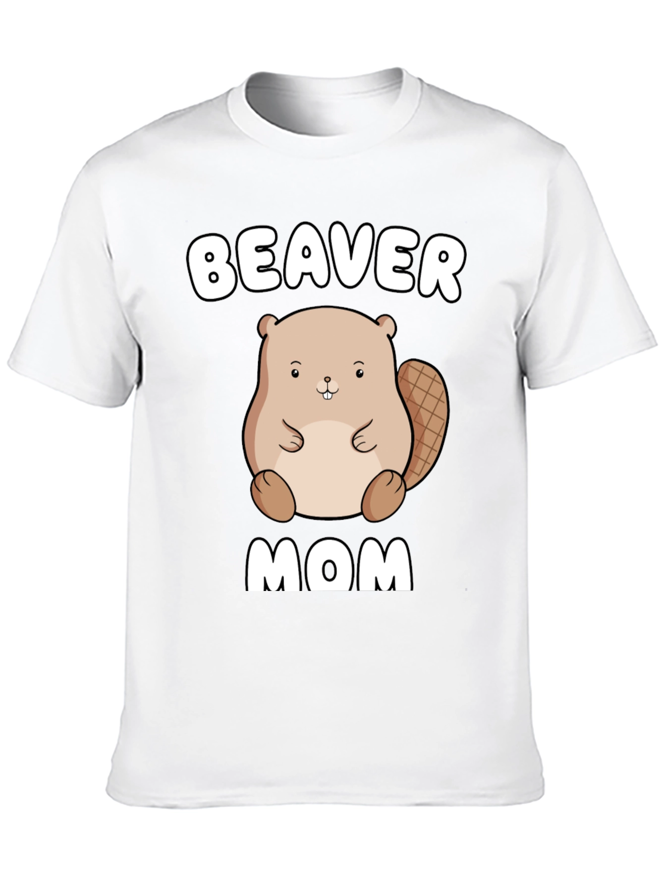 Beaver Mom Graphic Tee - Unisex Cotton T-Shirt