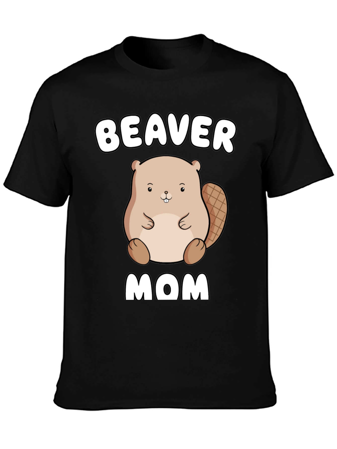 Beaver Mom Graphic Tee - Unisex Cotton T-Shirt
