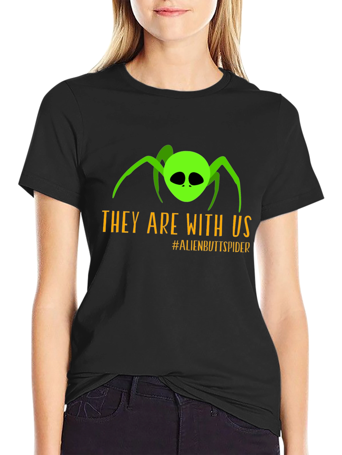 Alien Butt Spider Graphic Tee