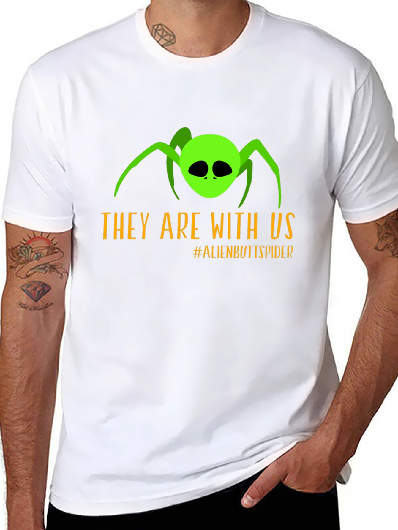 Alien Butt Spider Graphic Tee