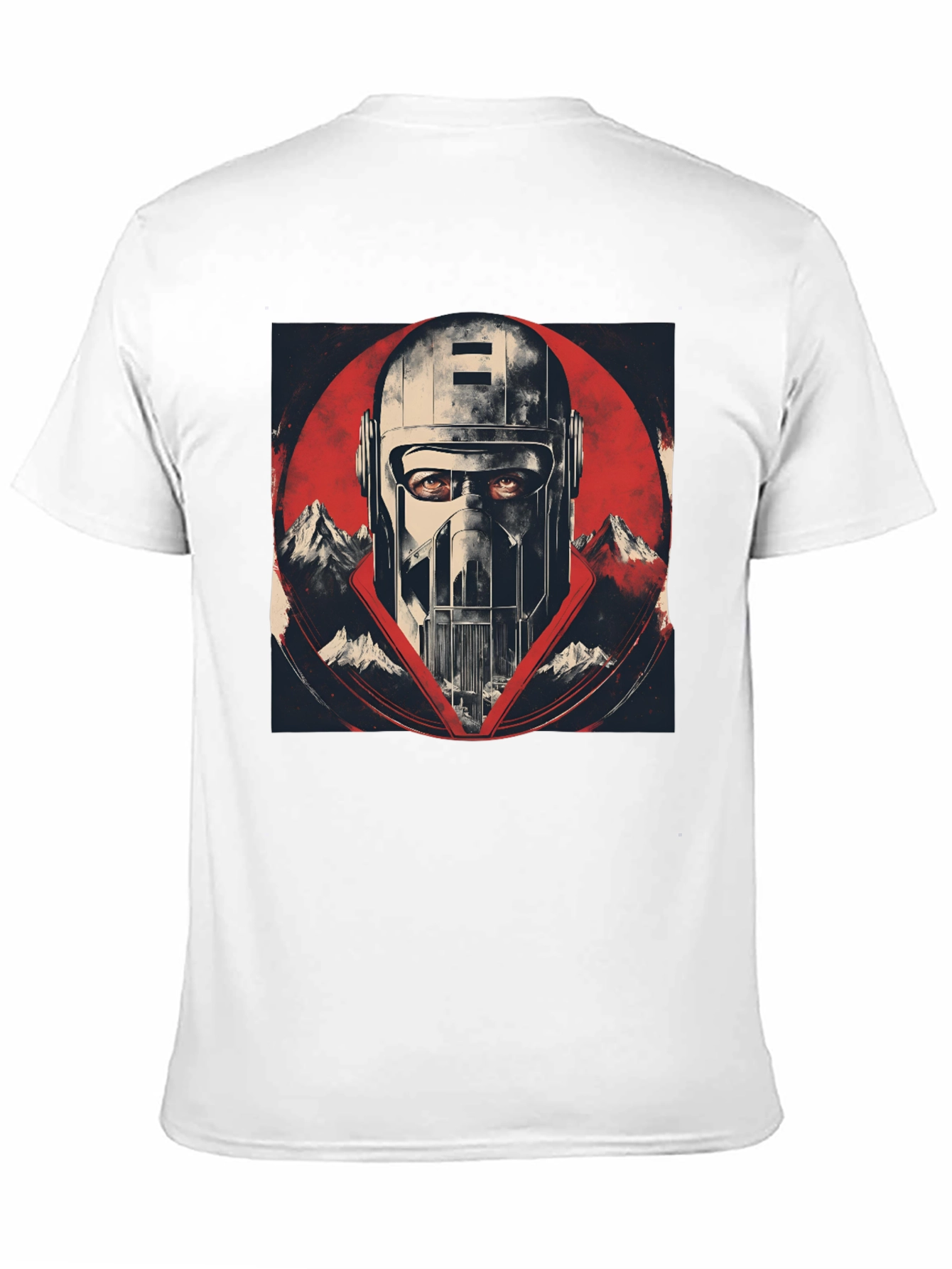 Retro Sci-Fi Helmet Graphic T-Shirt
