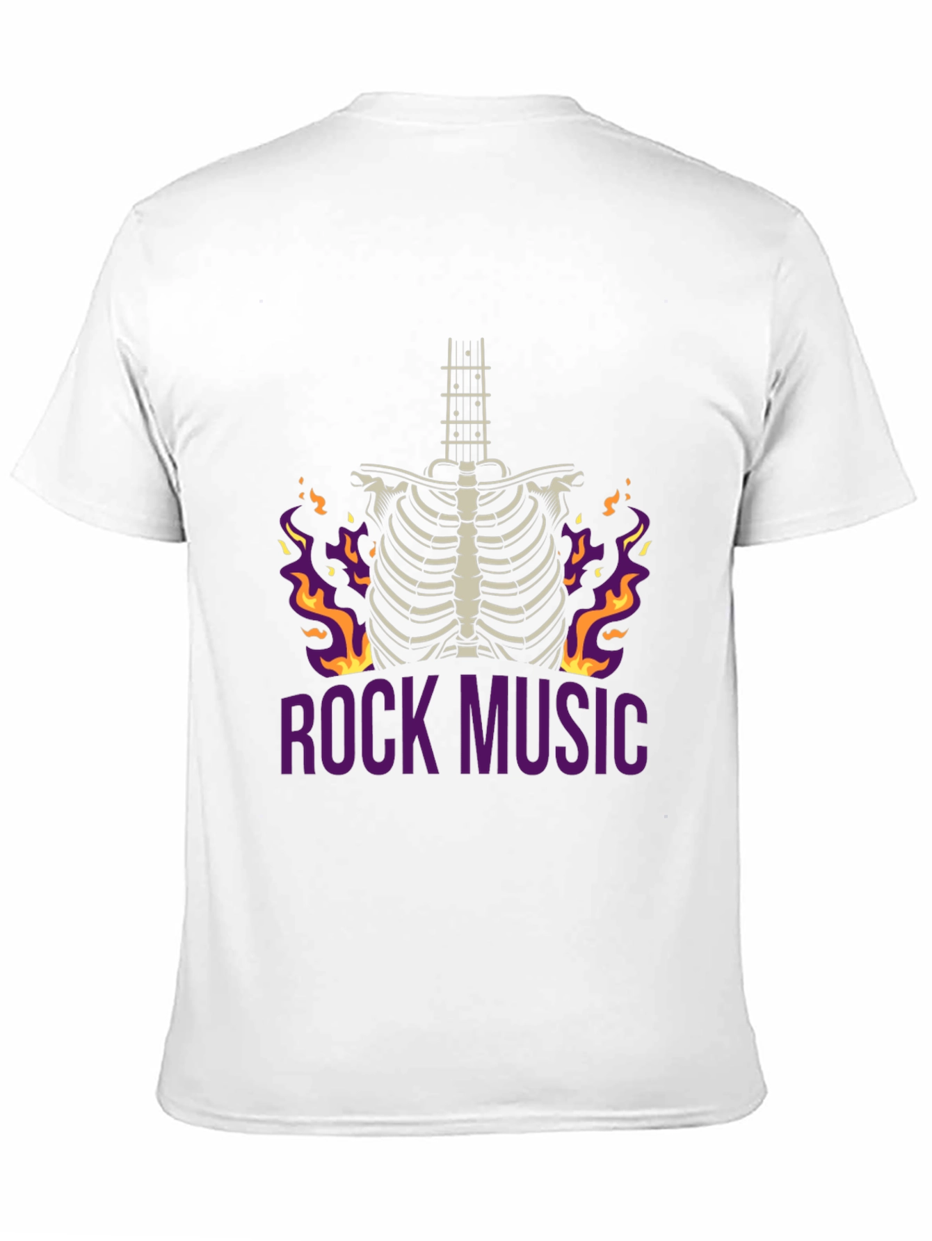 Rock Music Skeleton Guitar T-Shirt