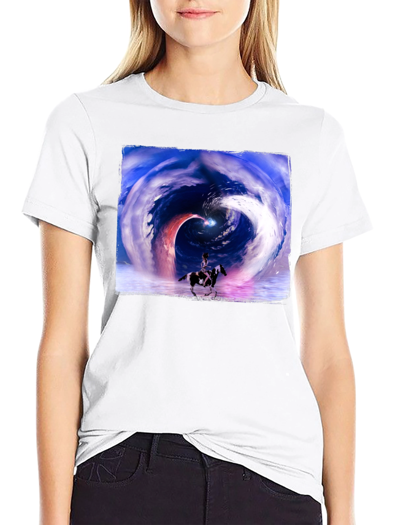 Cosmic Horse T-Shirt - Black Graphic Tee