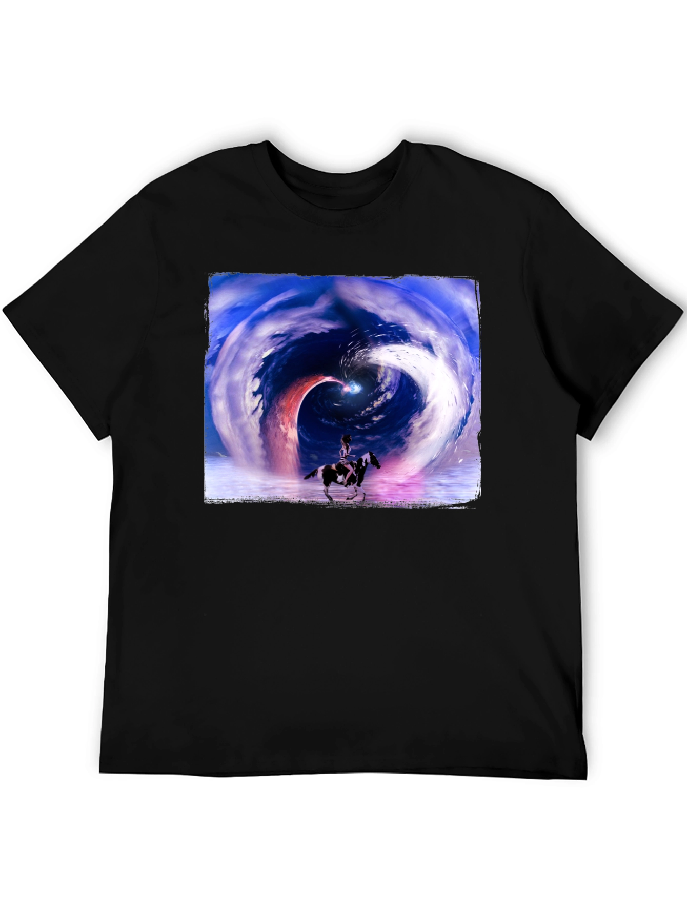 Cosmic Horse T-Shirt - Black Graphic Tee