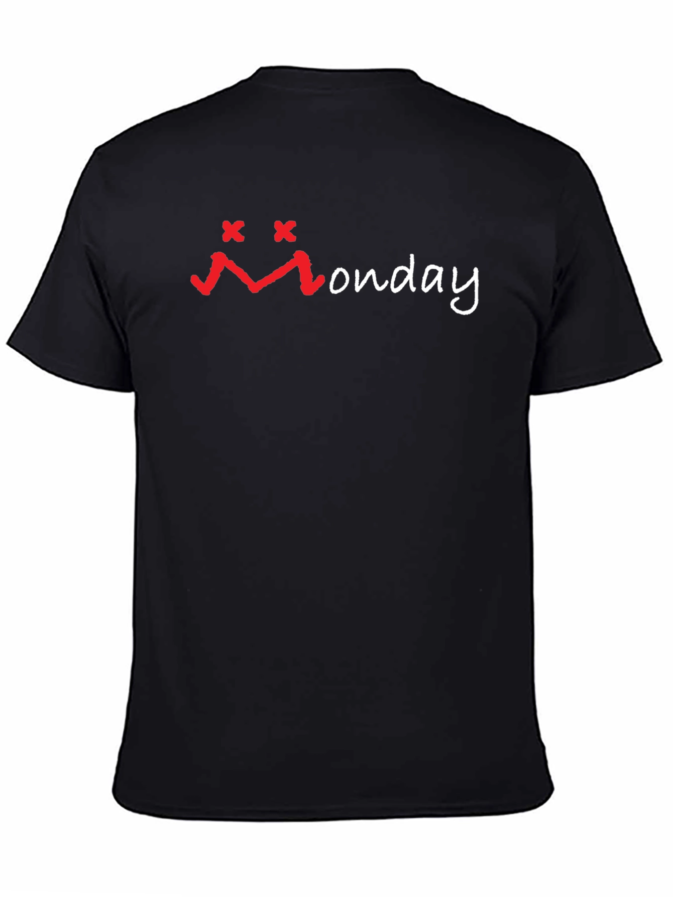 Monday Graphic Black T-Shirt - Soft Cotton Blend