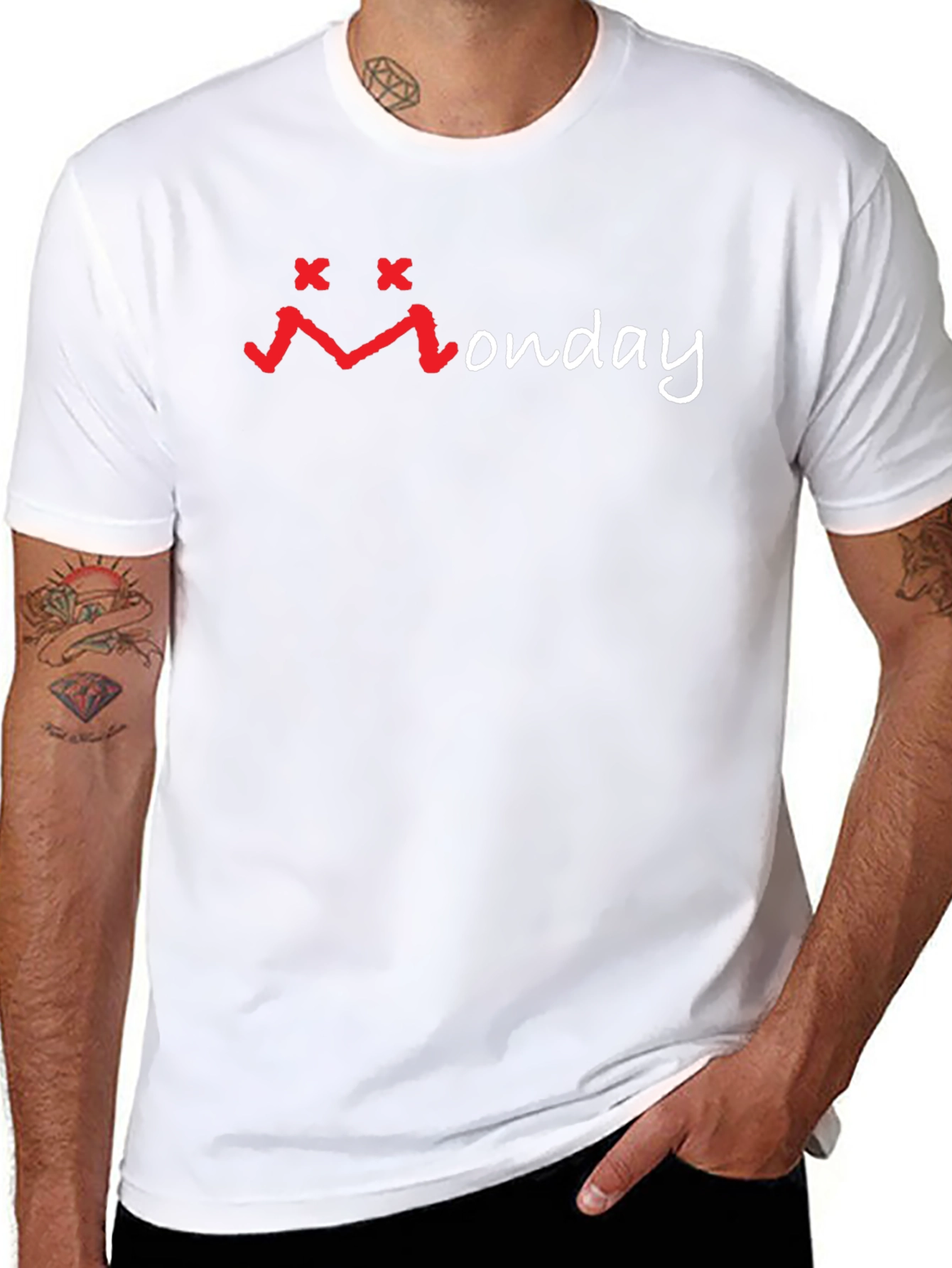 Monday Graphic Black T-Shirt - Soft Cotton Blend