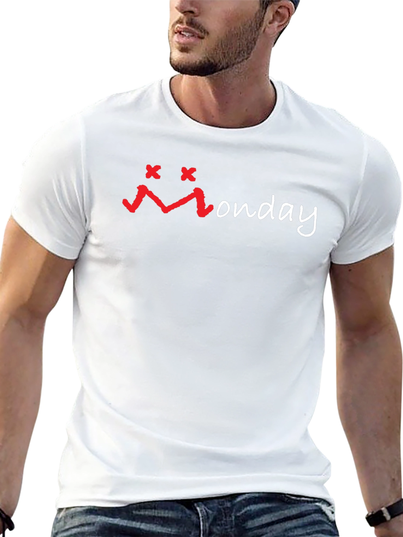 Monday Graphic Black T-Shirt - Soft Cotton Blend