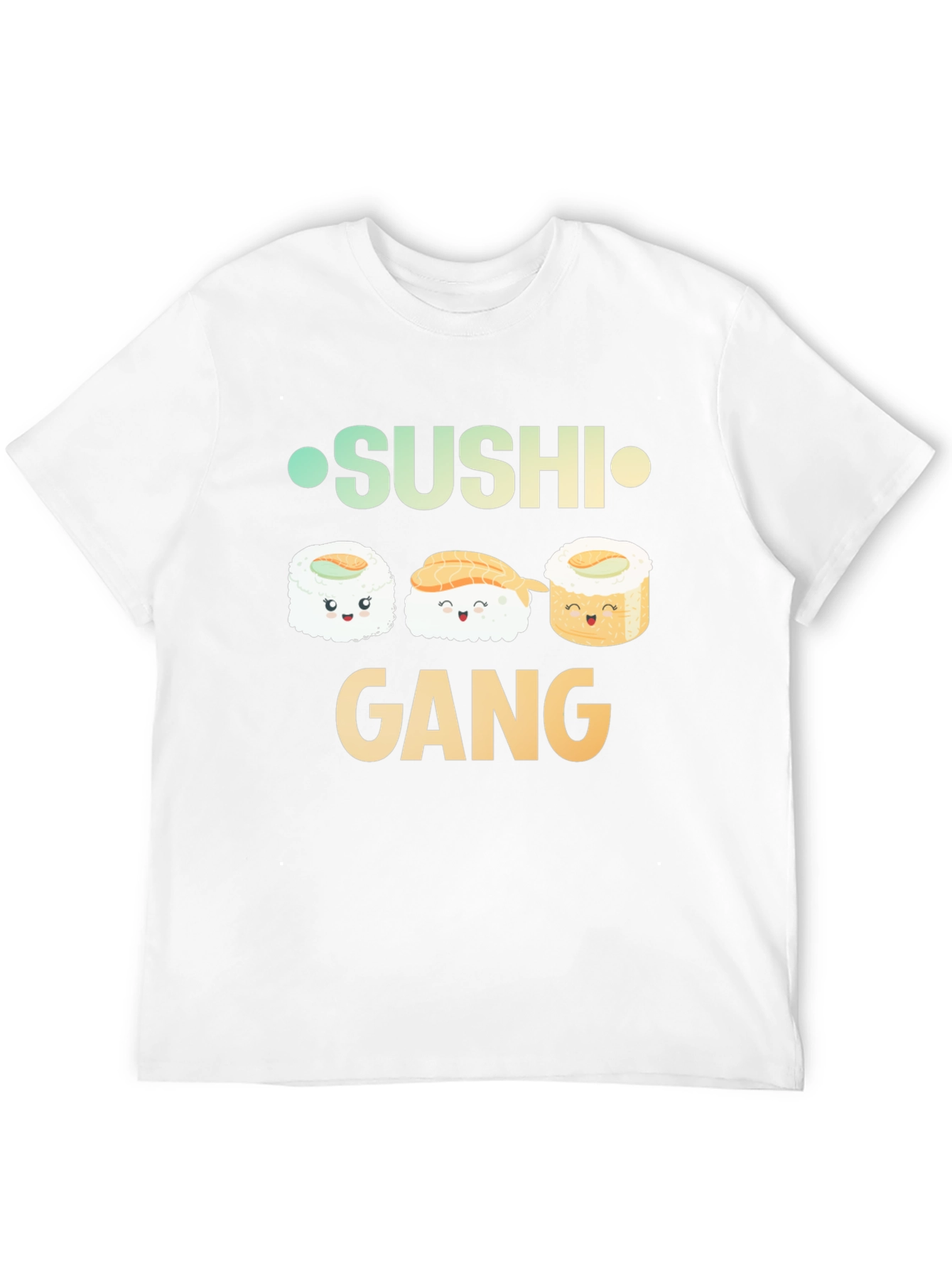 Sushi Gang Graphic T-Shirt - Black Crew Neck Tee
