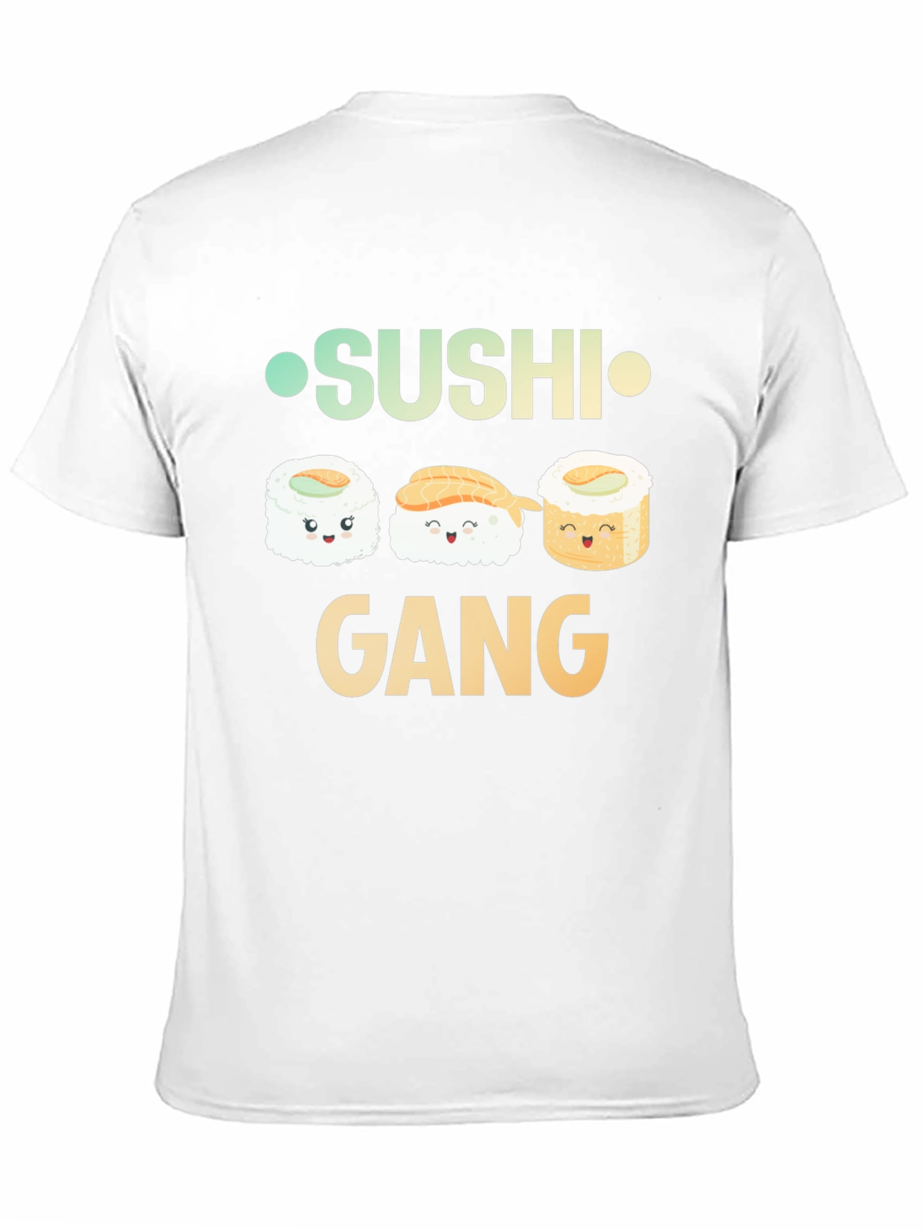 Sushi Gang Graphic T-Shirt - Black Crew Neck Tee