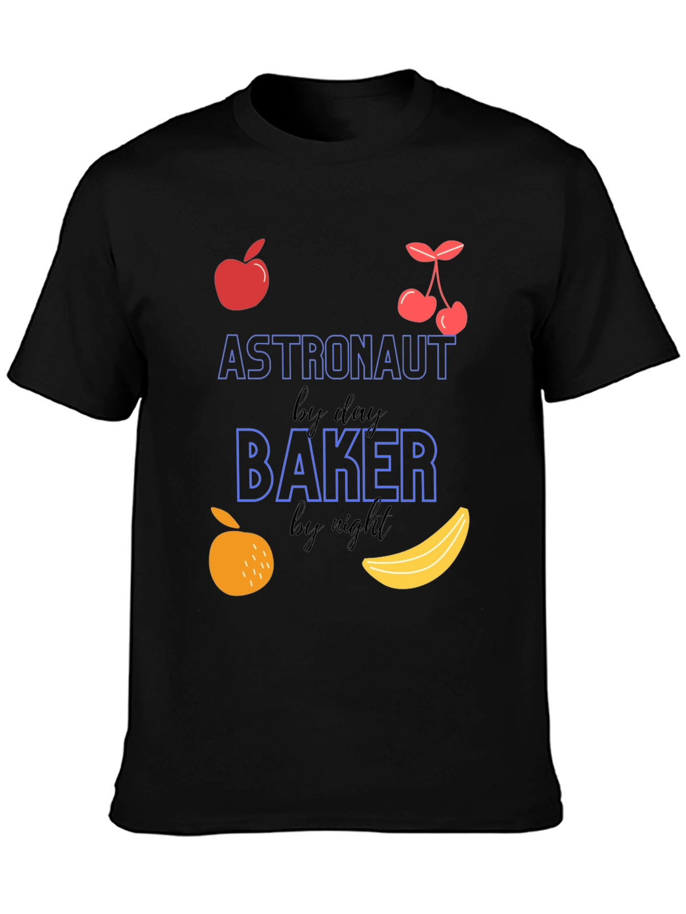 Astronaut by Day Baker by Night Graphic T-Shirt