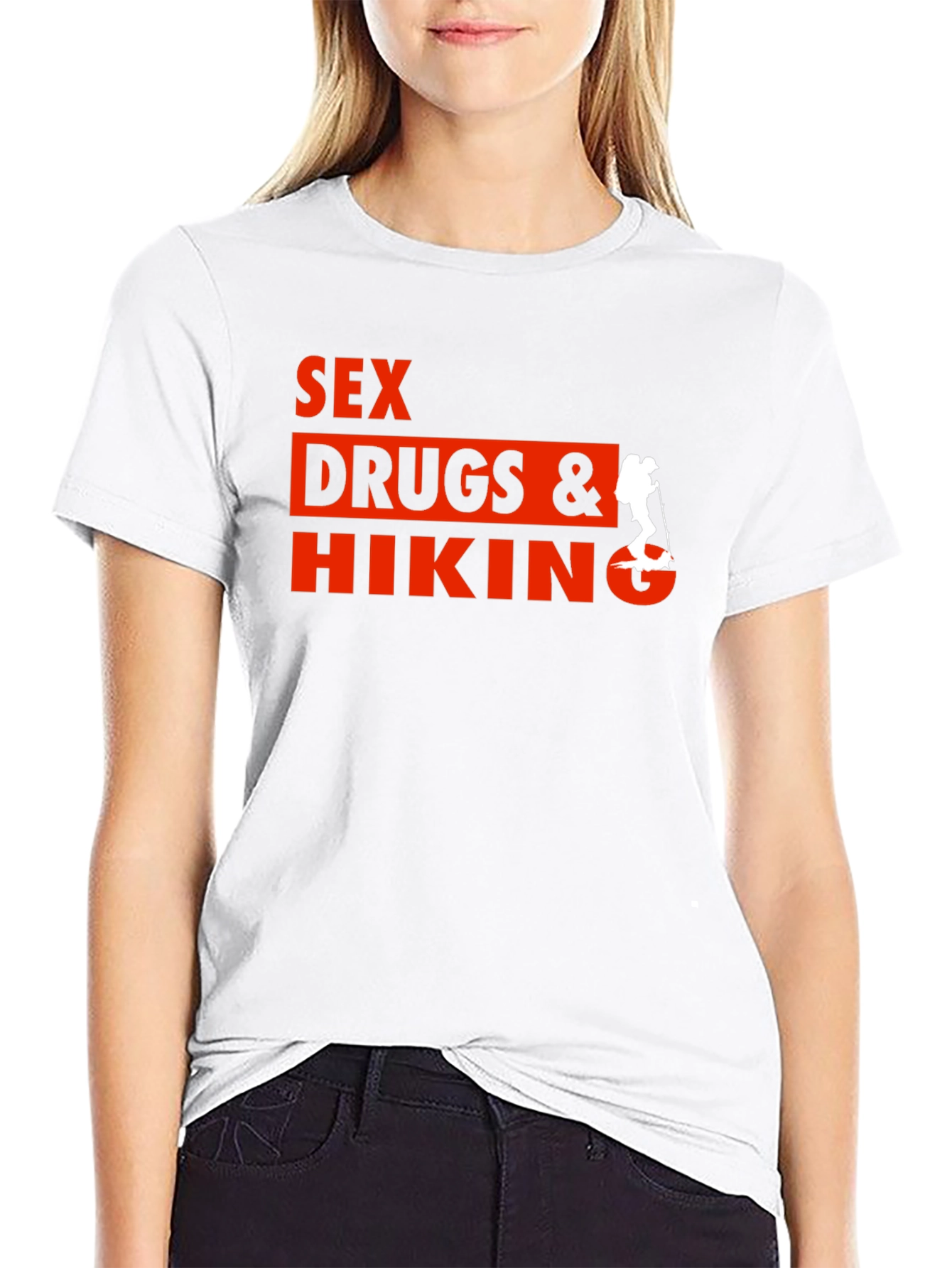 Sex Drugs & Hiking T-Shirt - Novelty Tee