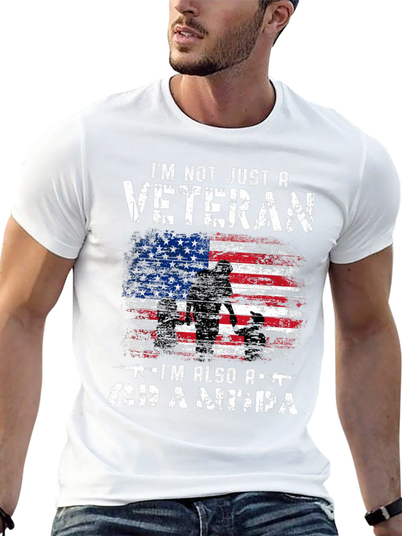 Veteran Grandpa Graphic T-Shirt