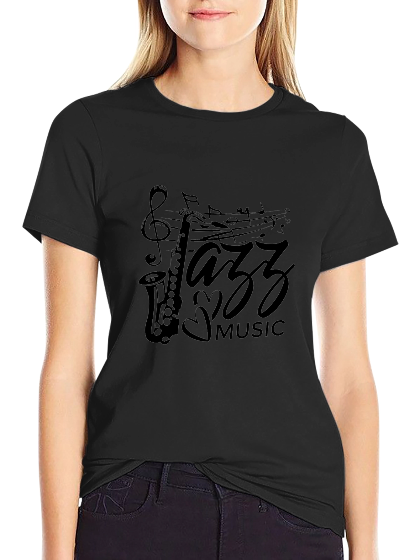 Jazz Music Saxophone Graphic T-Shirt