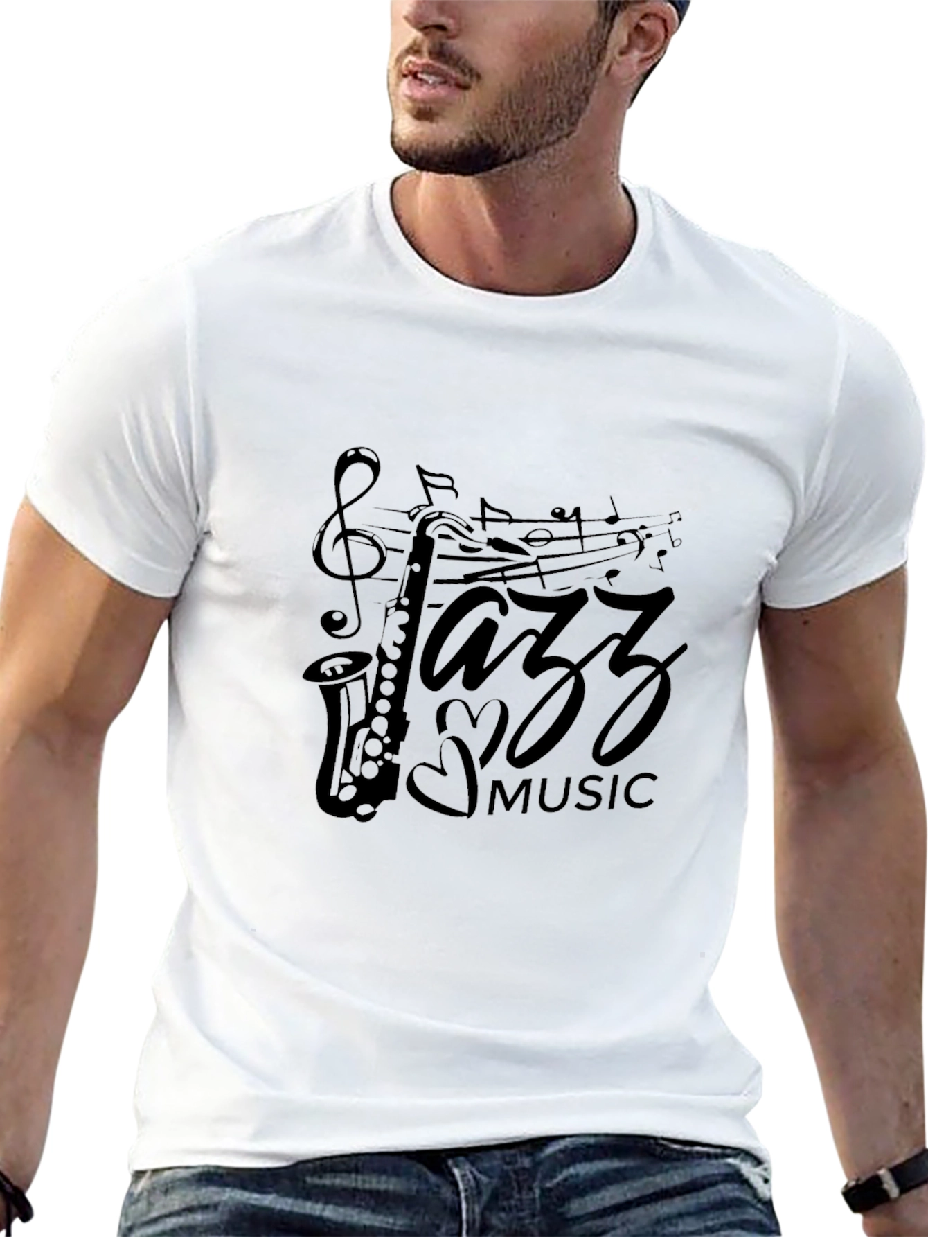 Jazz Music Saxophone Graphic T-Shirt