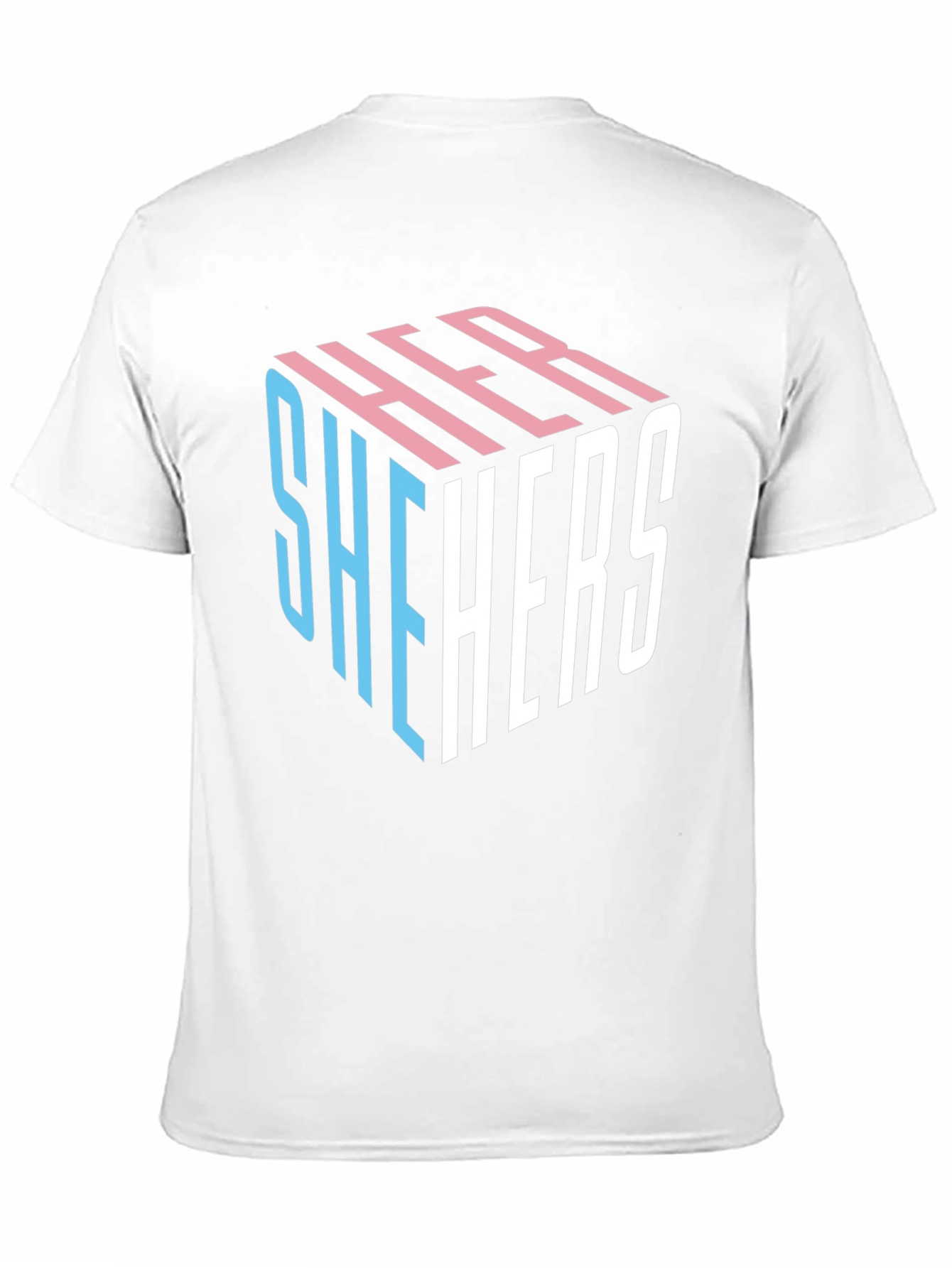 She Hers LGBTQ+ Pride Cube T-Shirt