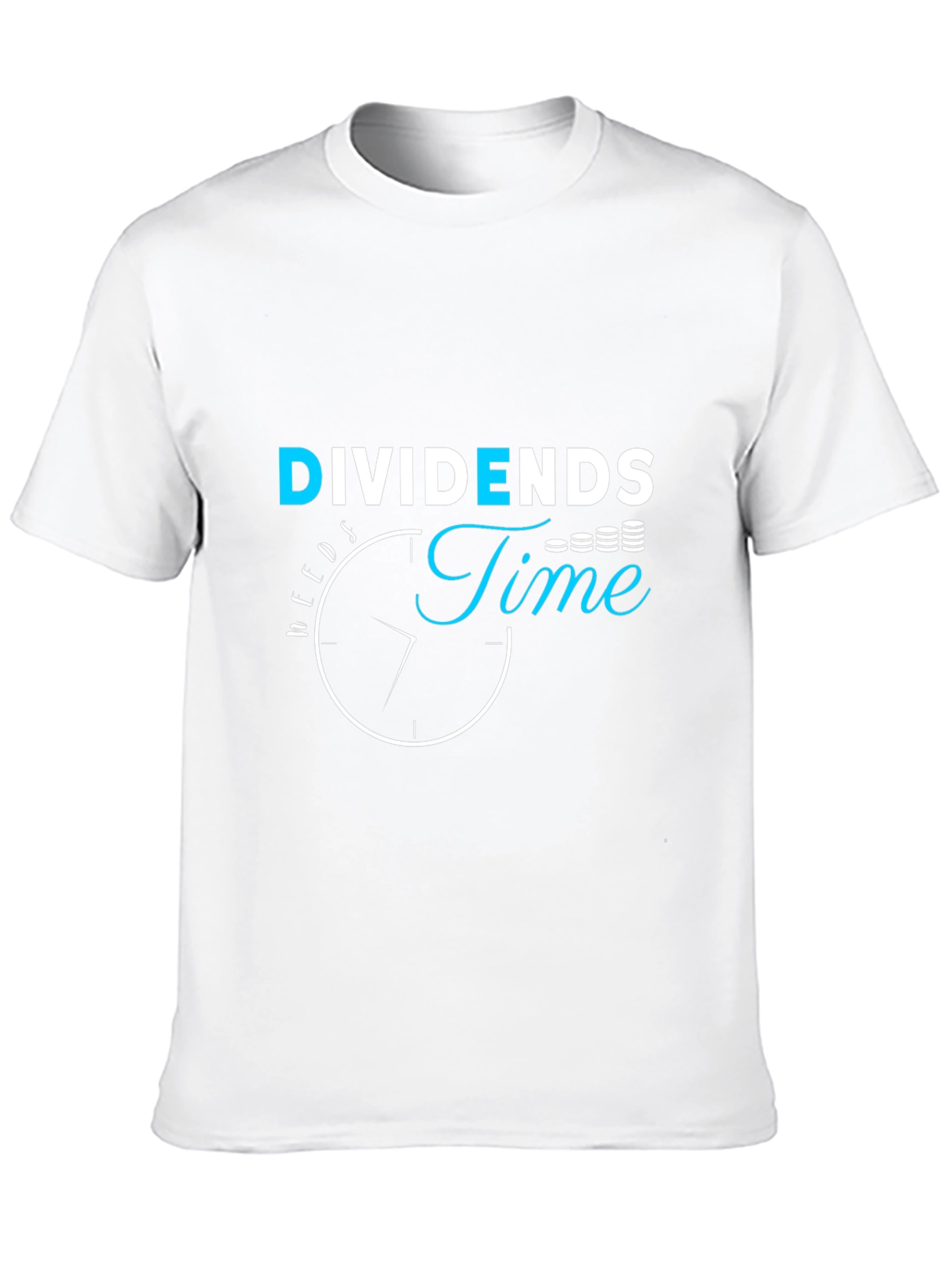 Dividends Time Black Graphic Tee - Investing