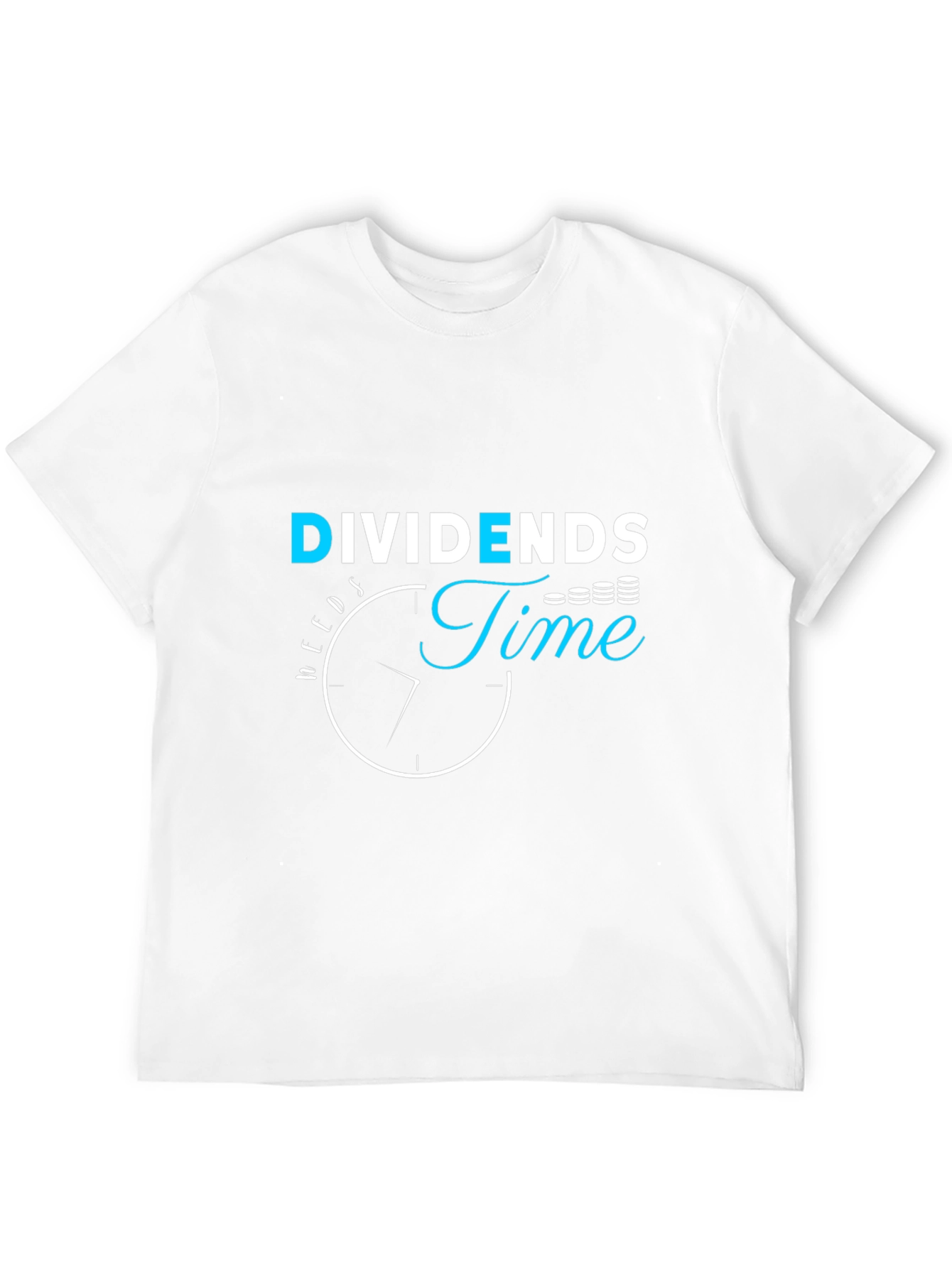 Dividends Time Black Graphic Tee - Investing